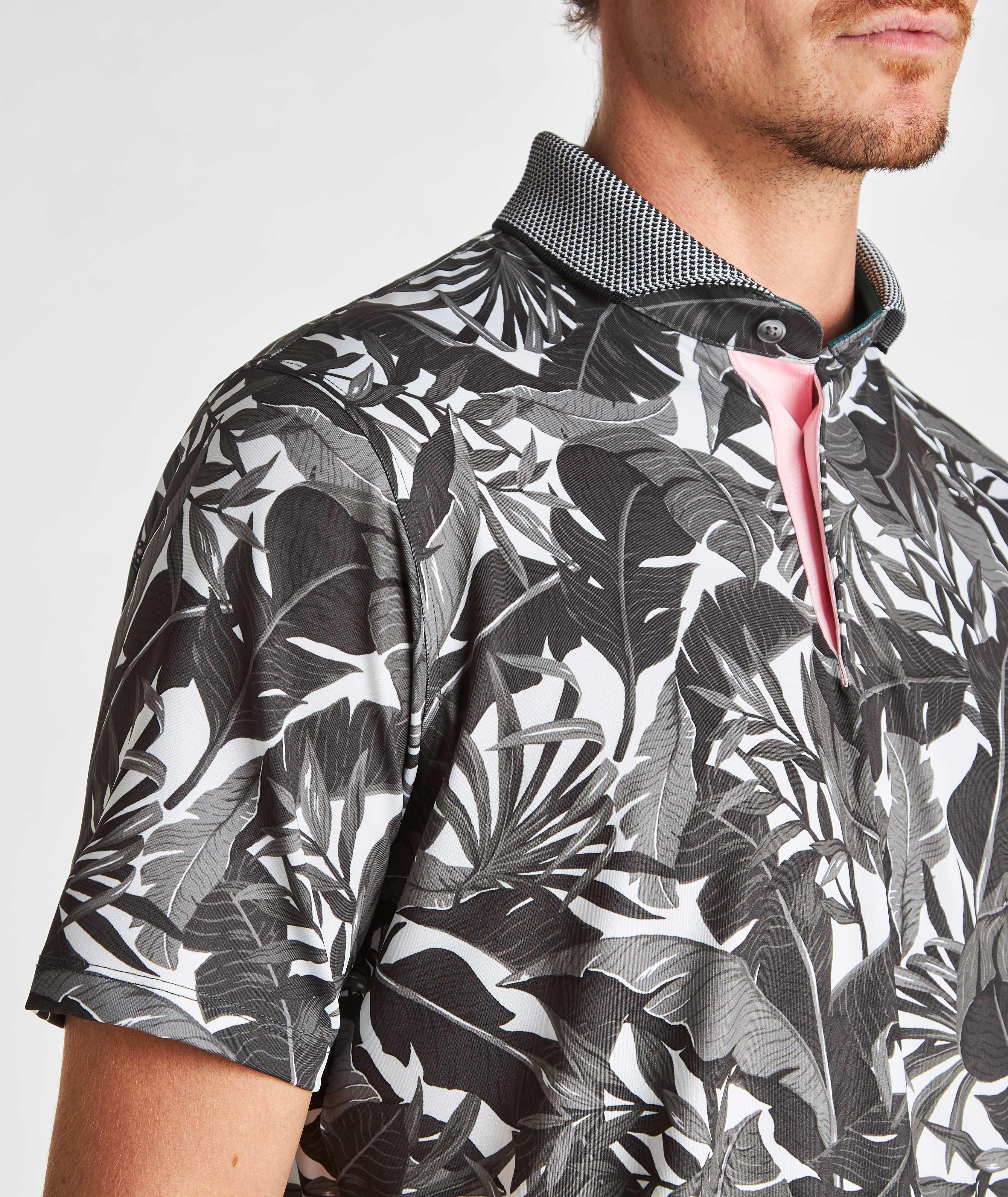 Leaf Print Technical-Stretch Polo image 4