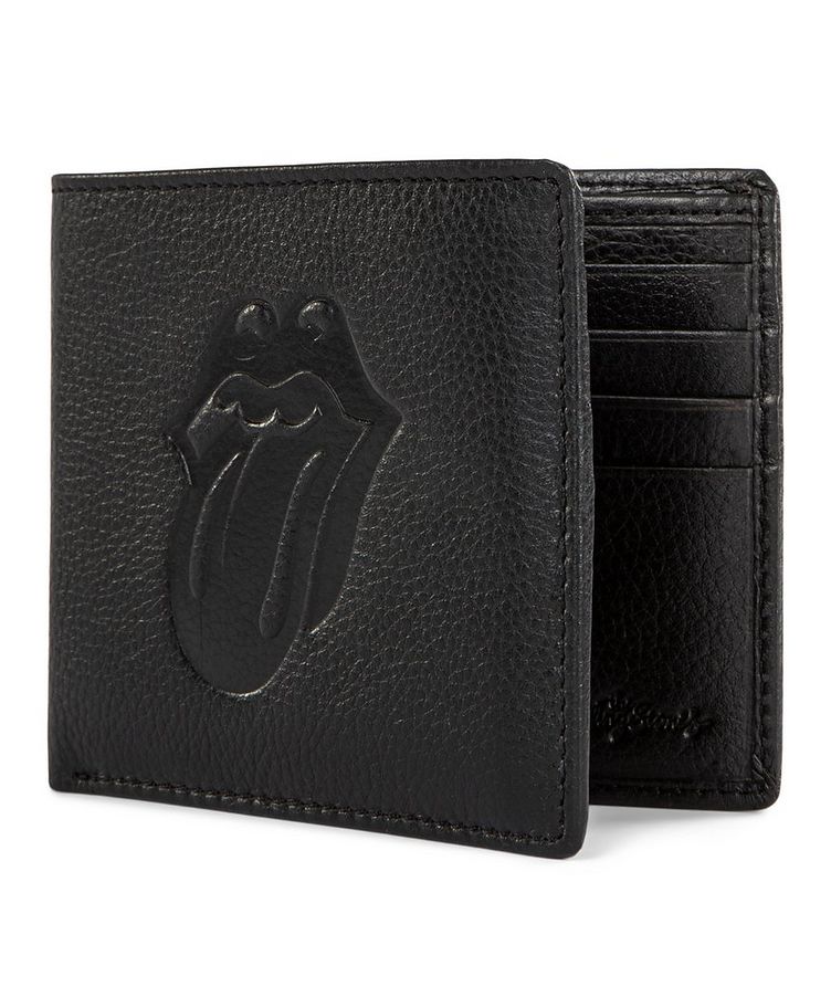 The Rolling Stones Pebbled Leather Bi-Fold Wallet image 1