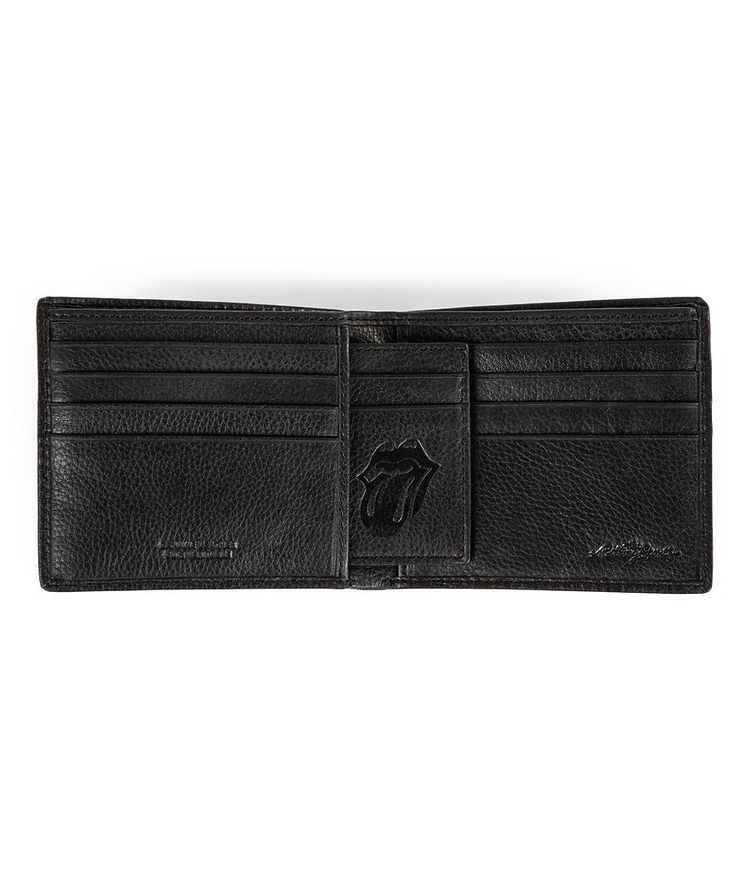 The Rolling Stones Pebbled Leather Bi-Fold Wallet image 3