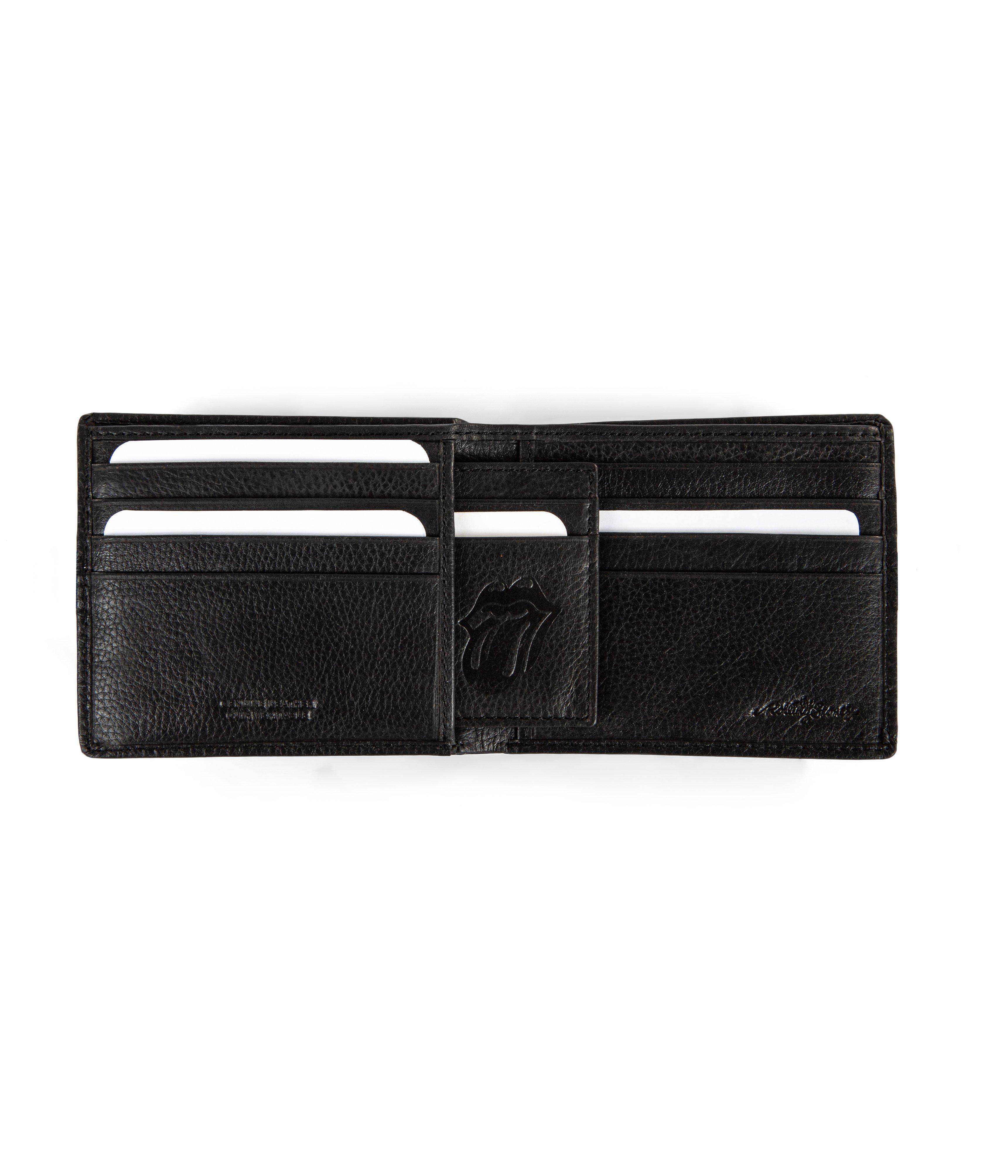 The Rolling Stones Pebbled Leather Bi-Fold Wallet image 5