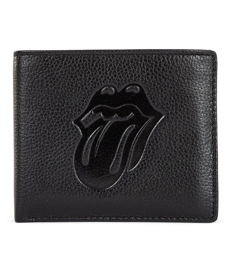 Portefeuille plié en cuir texturé, collection The Rolling Stones image 0