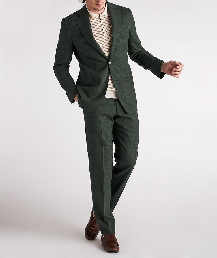 Slim Fit Mélange Silk & Linen Blend Suits image 2