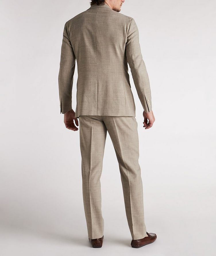 Slim Fit Mélange Silk & Linen Blend Suits image 3