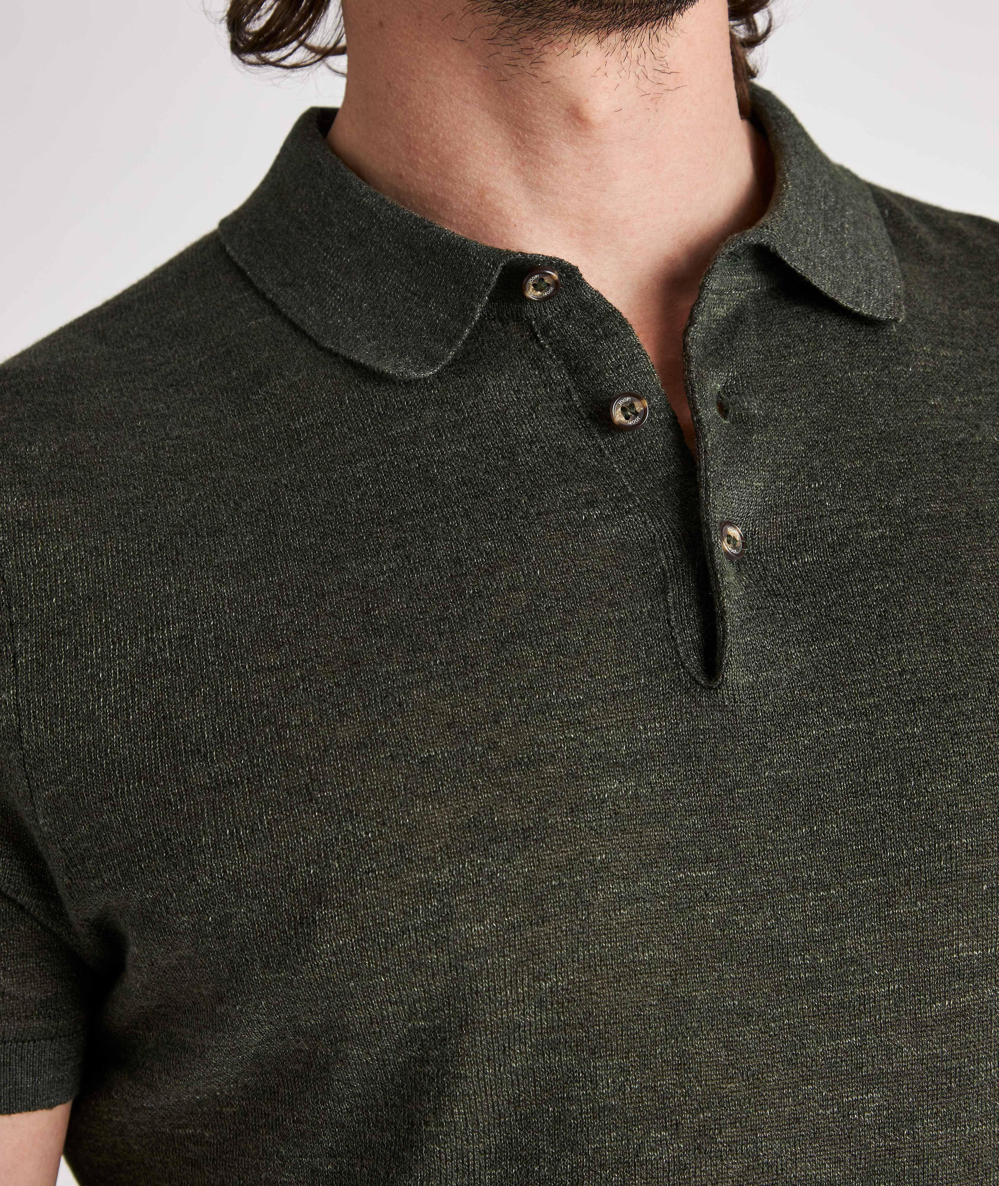 Polo en tricot de lin et coton image 3