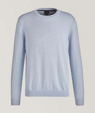JOOP! Cotton-Linen Blend Knit Sweater