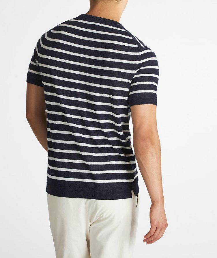 Striped Linen Blend T-Shirt image 2