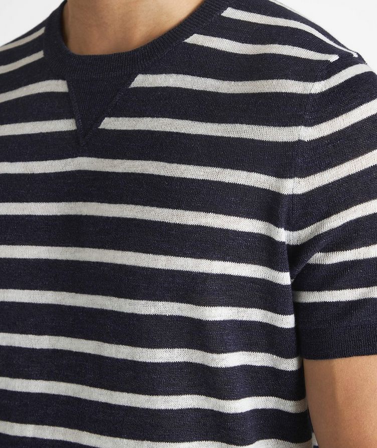 Striped Linen Blend T-Shirt image 3
