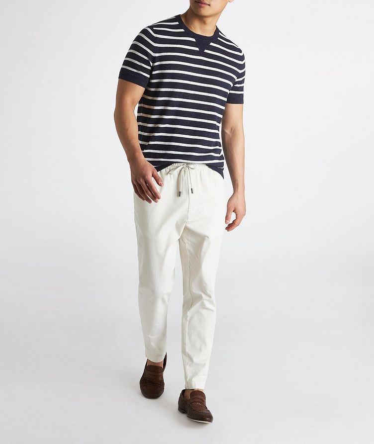 Striped Linen Blend T-Shirt image 4