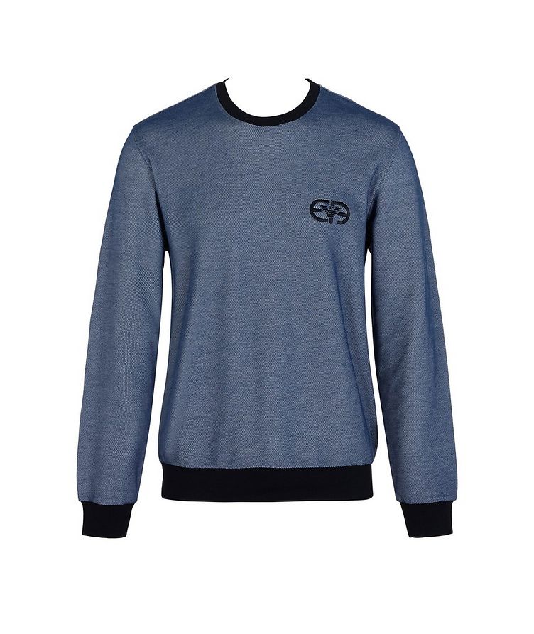 Cotton-Blend Logo Sweatershirt image 0