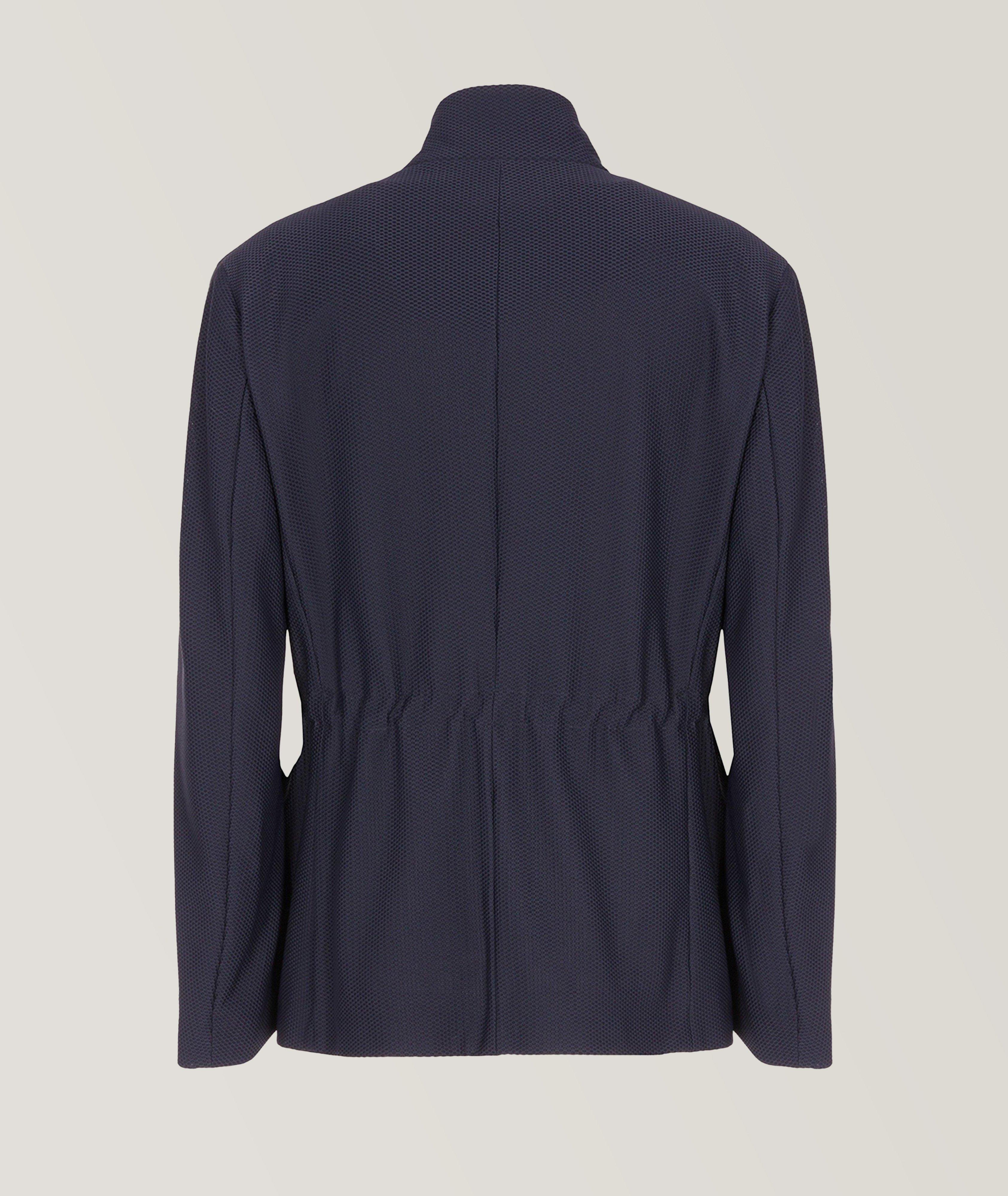 Blouson en tricot gaufré à glissière image 1