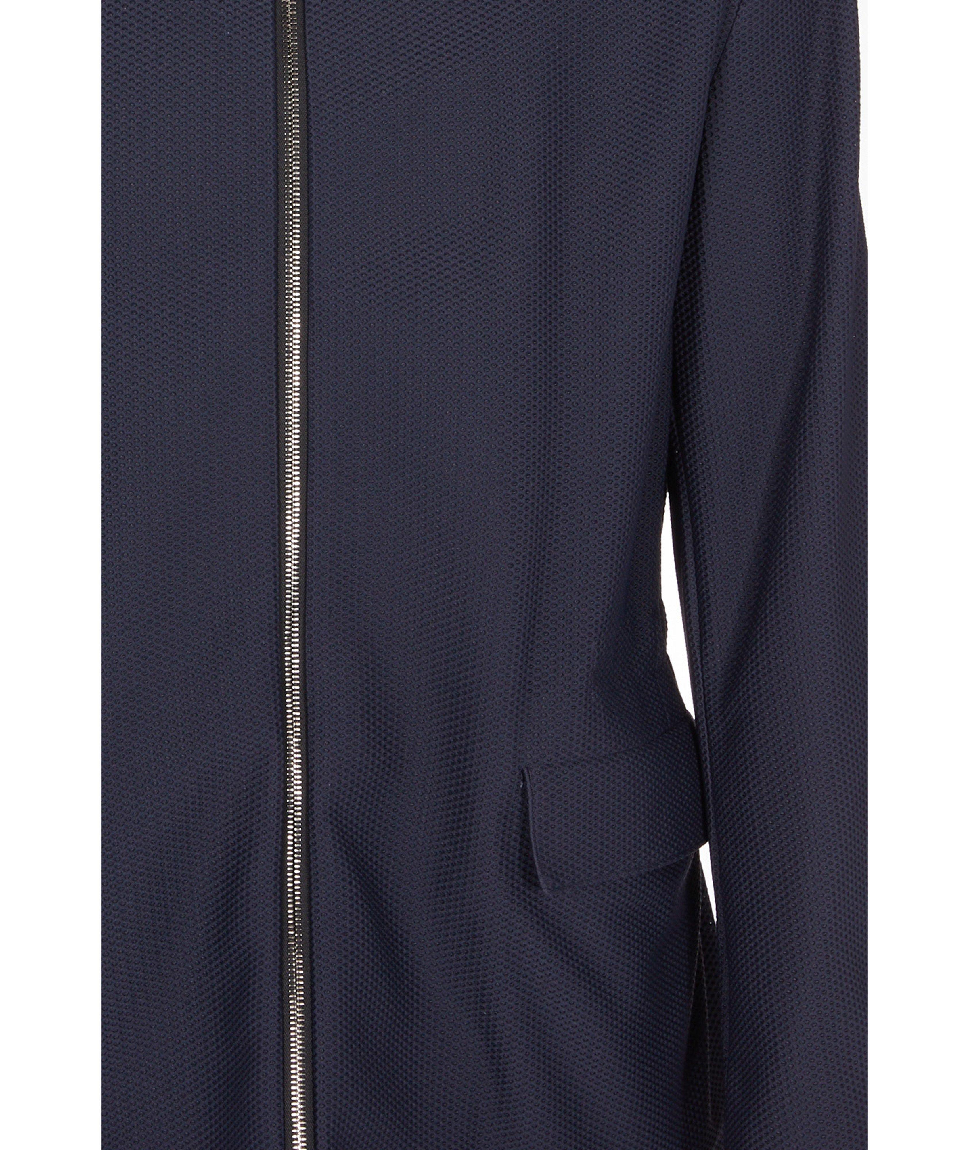 Blouson en tricot gaufré à glissière image 4