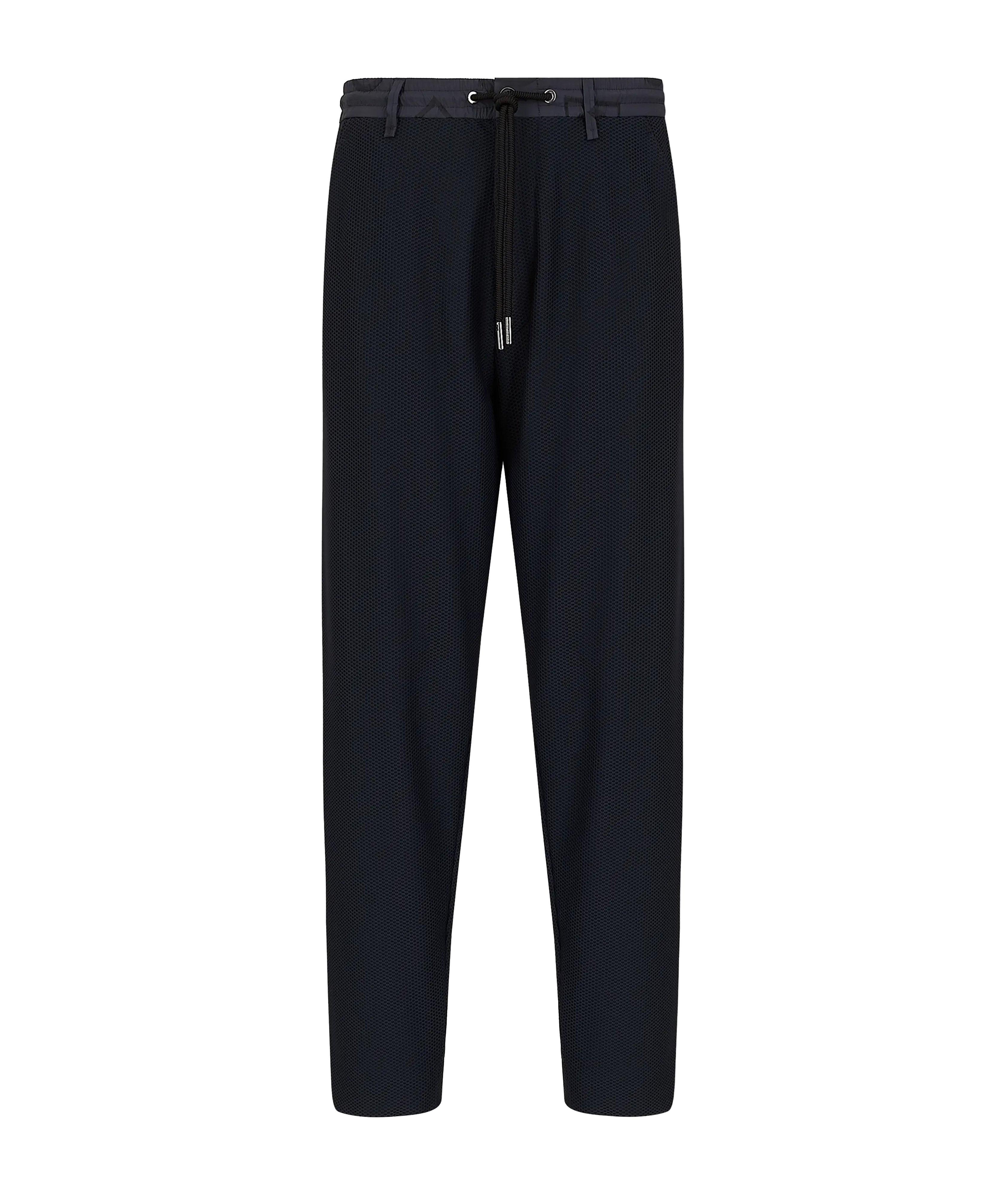 Technical Waffle Fabric Trousers image 0