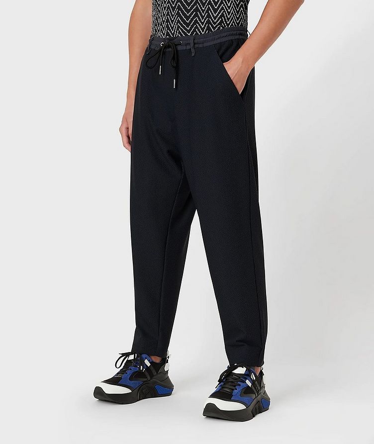 Technical Waffle Fabric Trousers image 1
