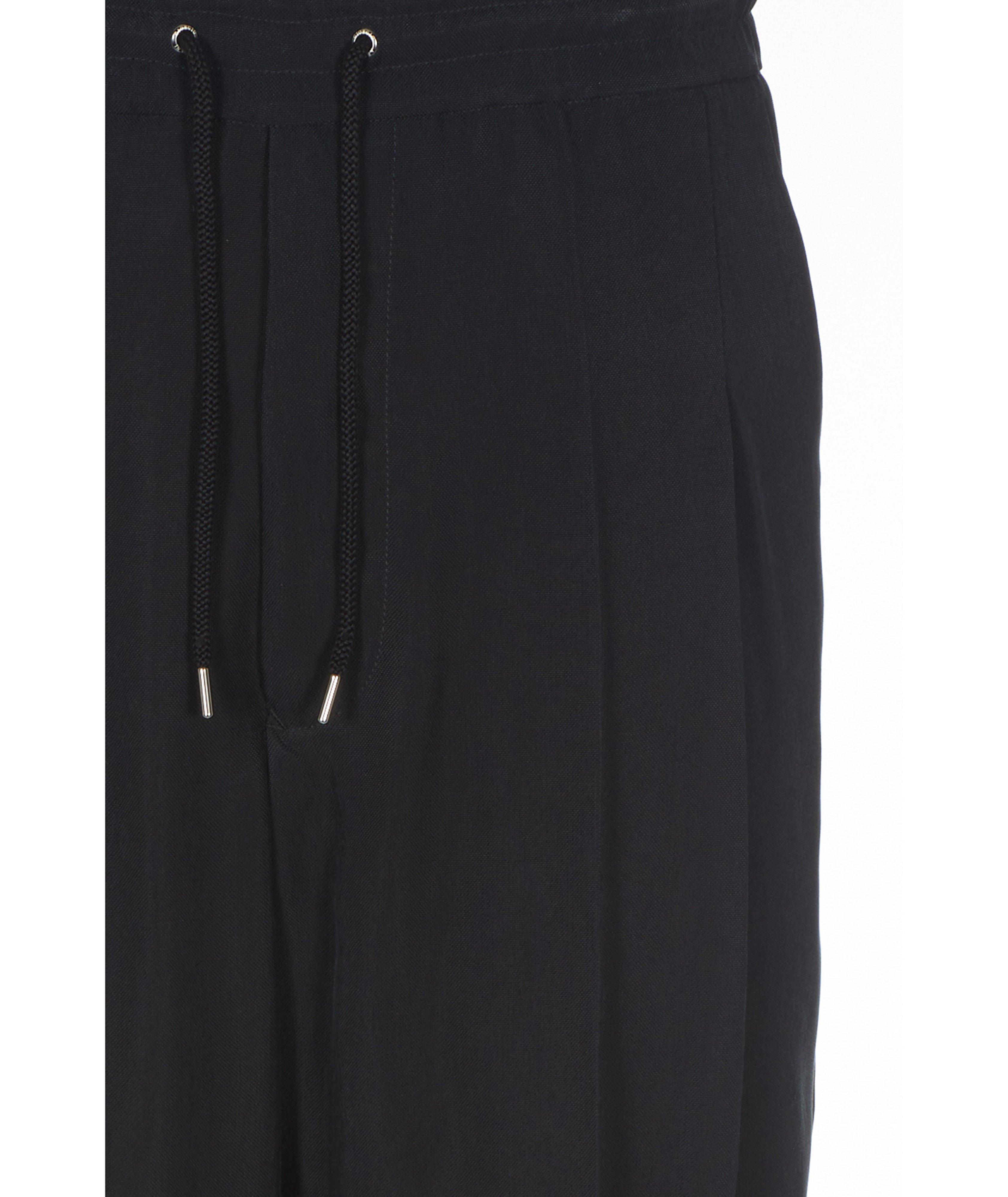Washed Cupro Drawstring Trousers image 2