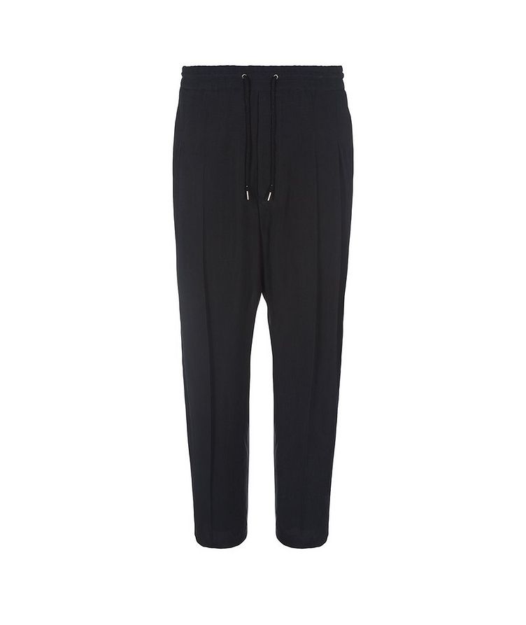 Washed Cupro Drawstring Trousers image 0