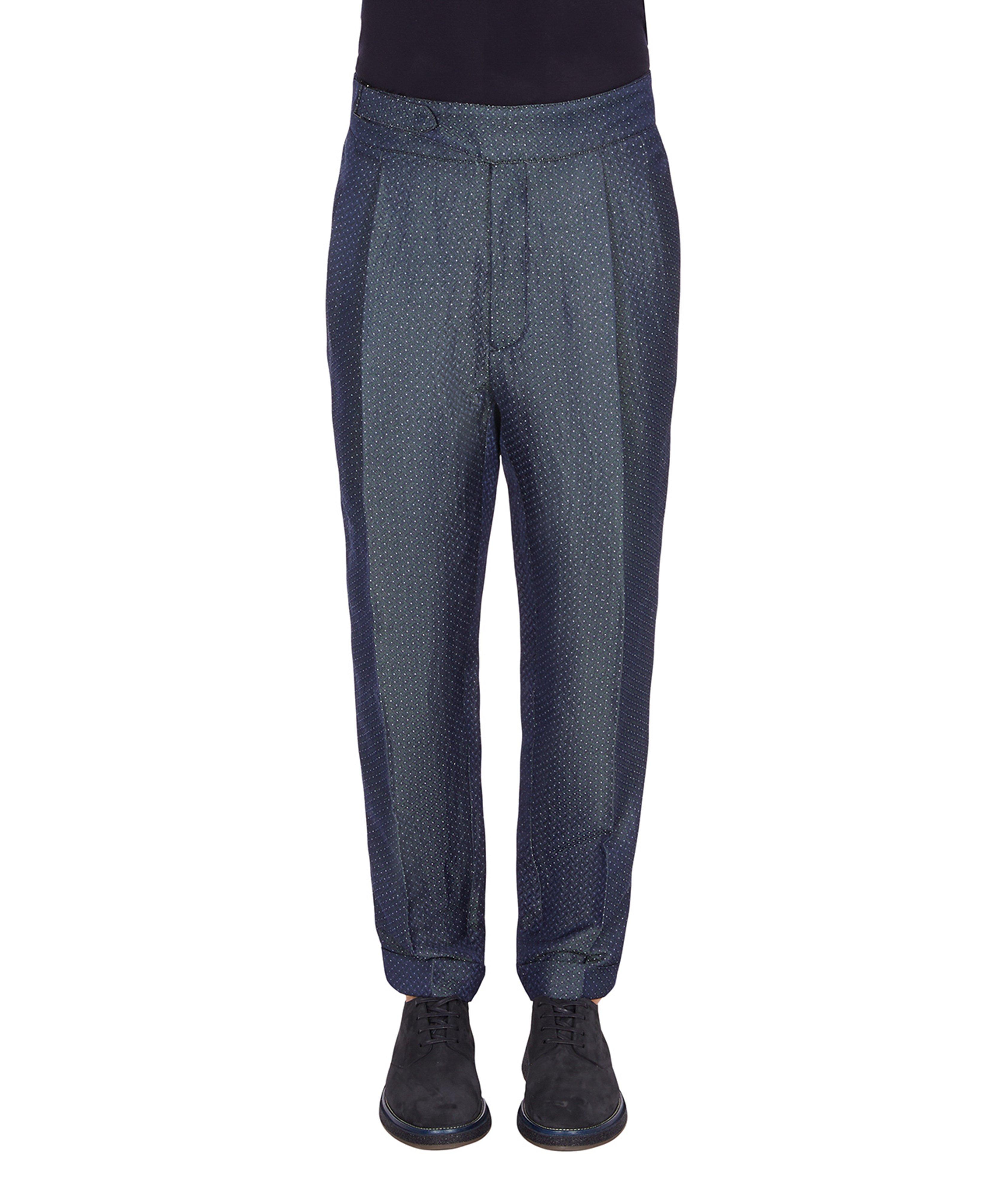 Linen Jacquard Trousers image 1