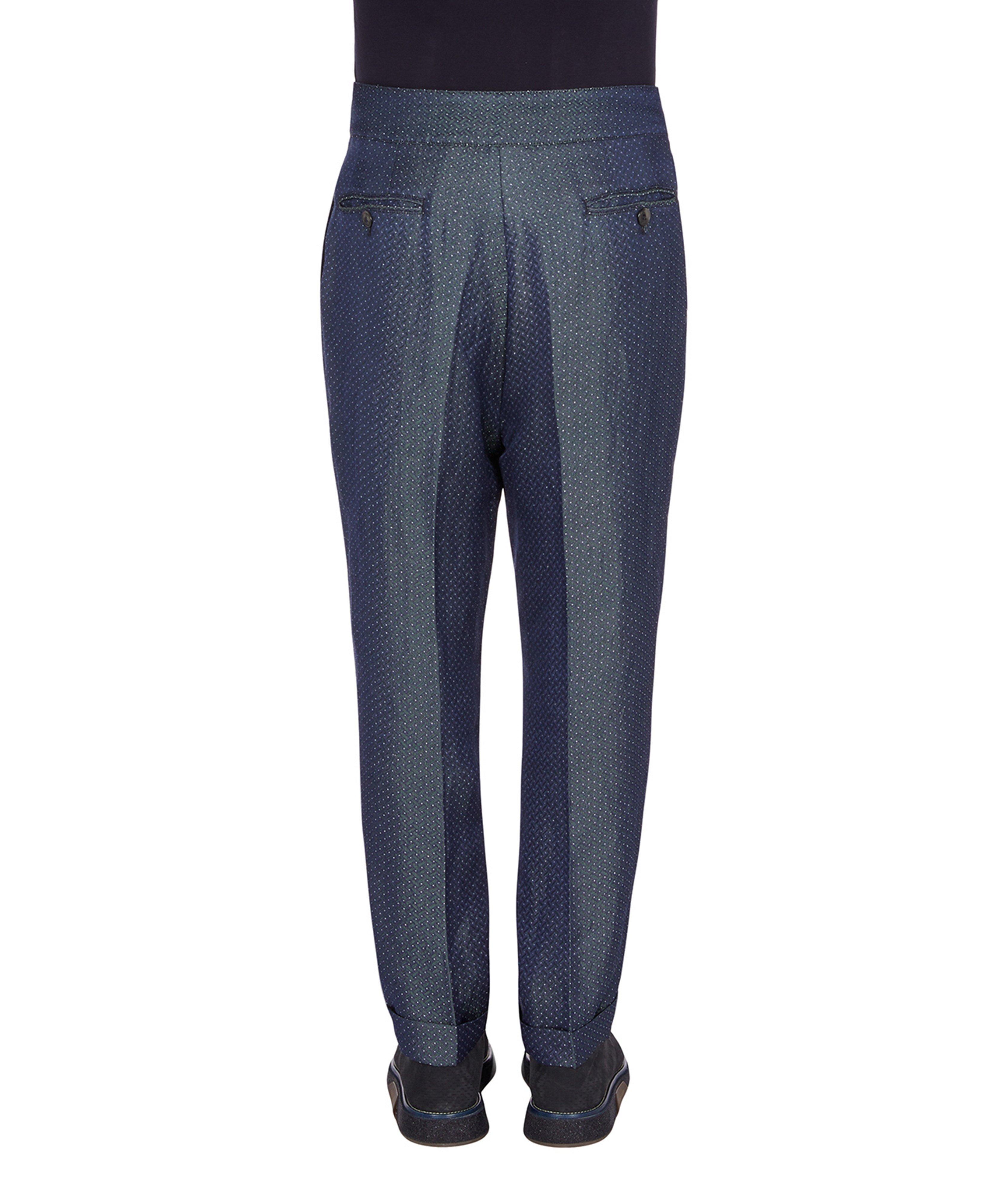Linen Jacquard Trousers image 2
