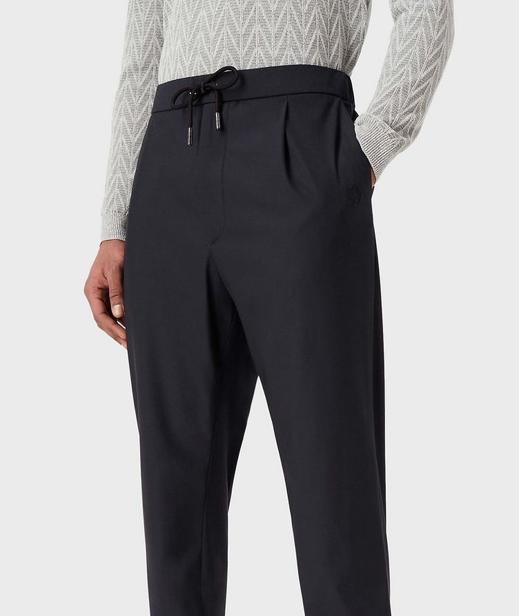Stretch Wool-Canvas Trousers image 1