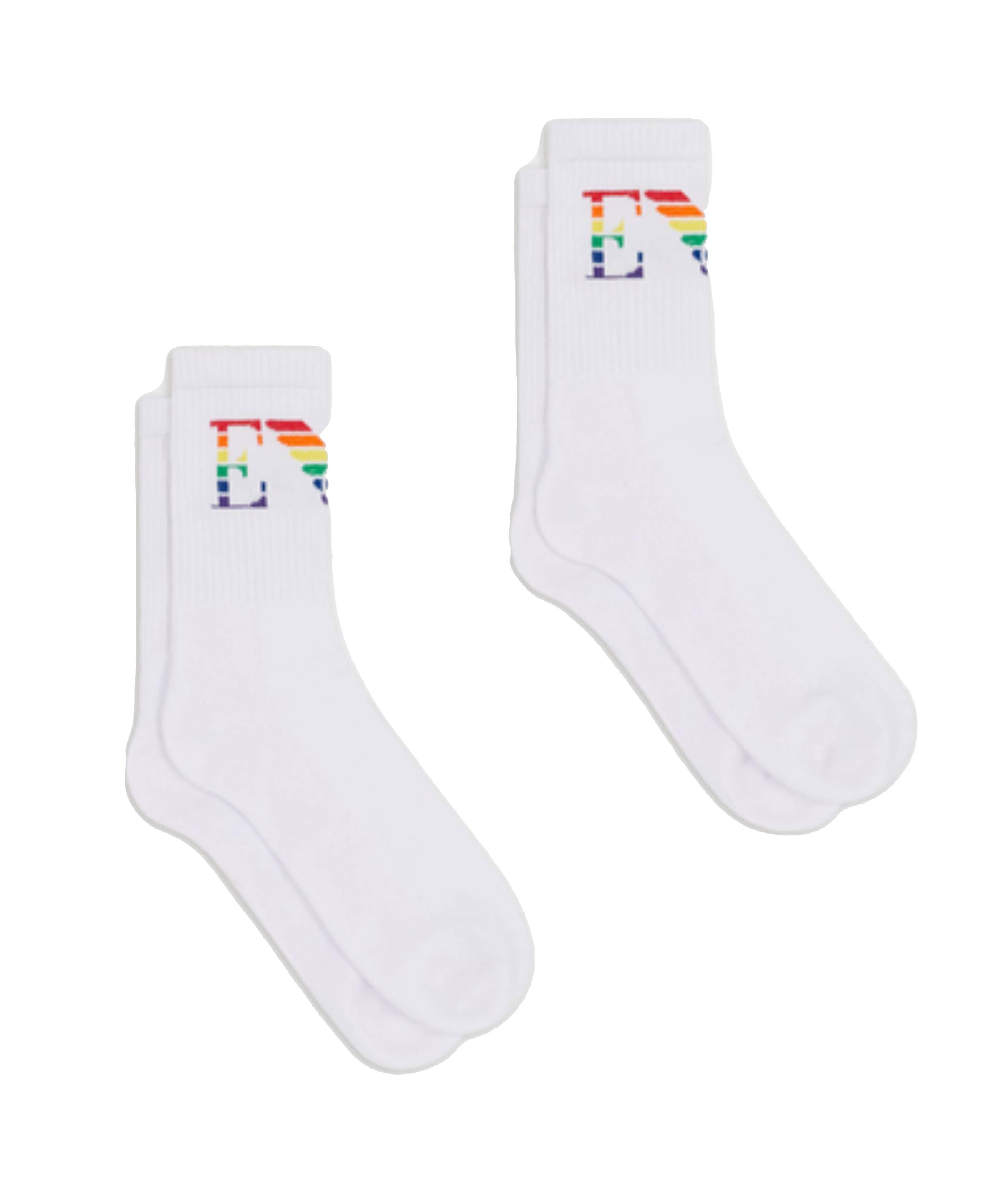 2-Pack Rainbow Cotton Socks image 0
