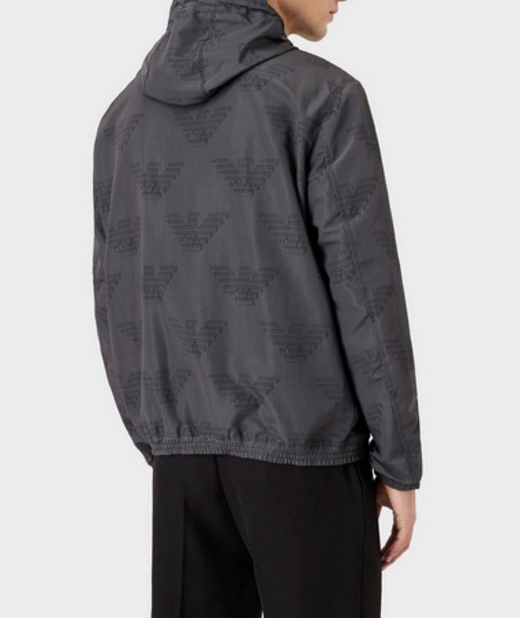 Hooded Blouson with All Over Print image 2