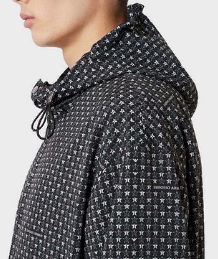 Reversible Hooded Blouson With Star Print image 4