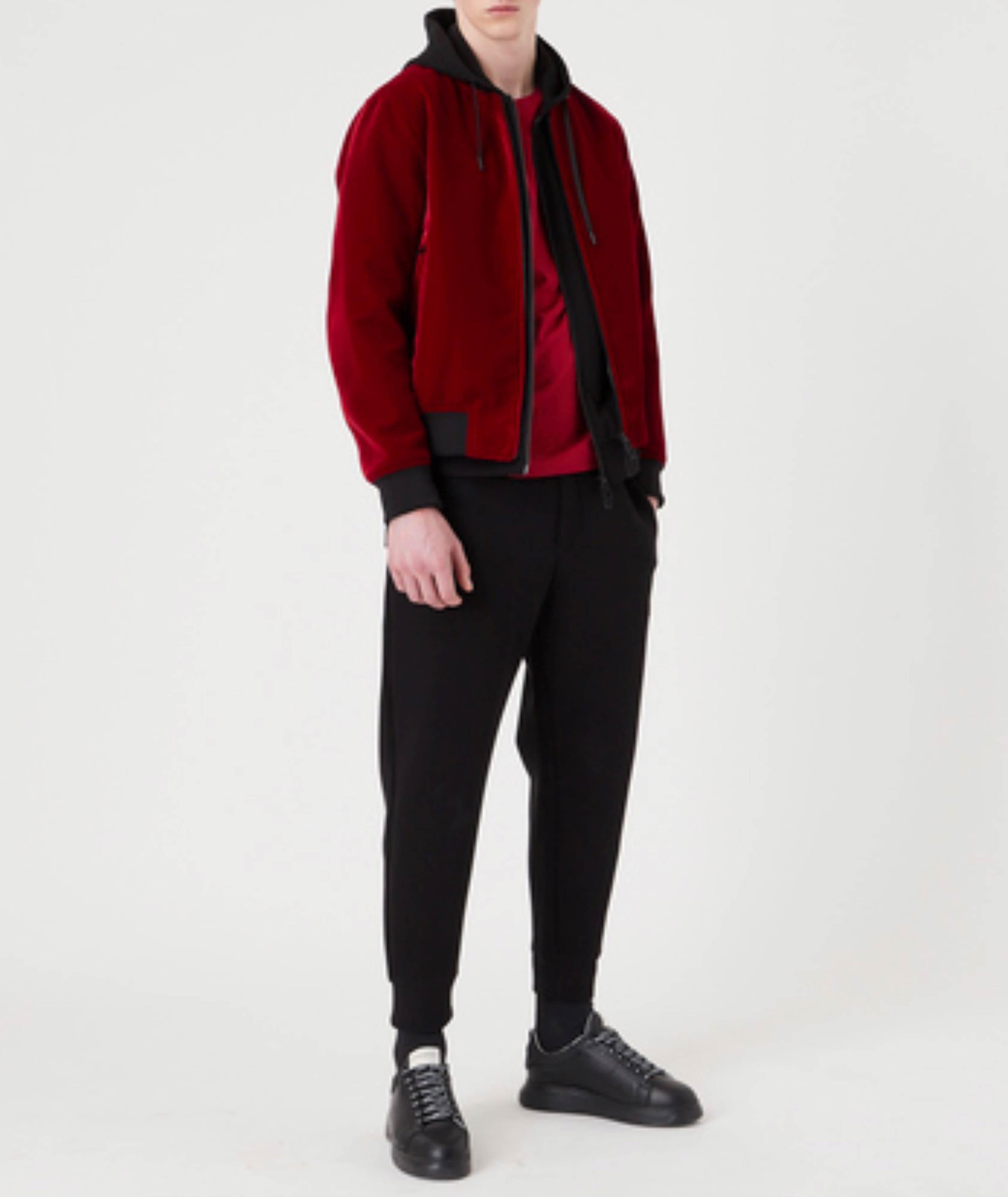 Blouson court réversible en velours image 2
