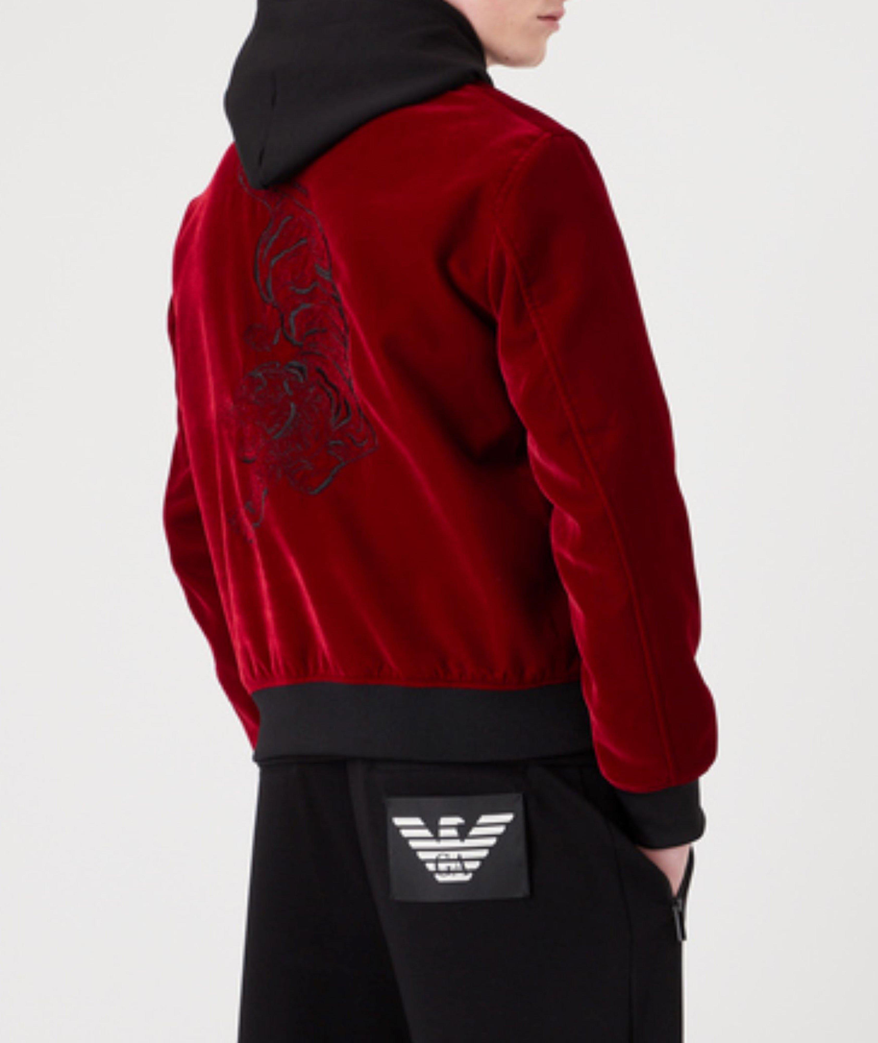 Blouson court réversible en velours image 3