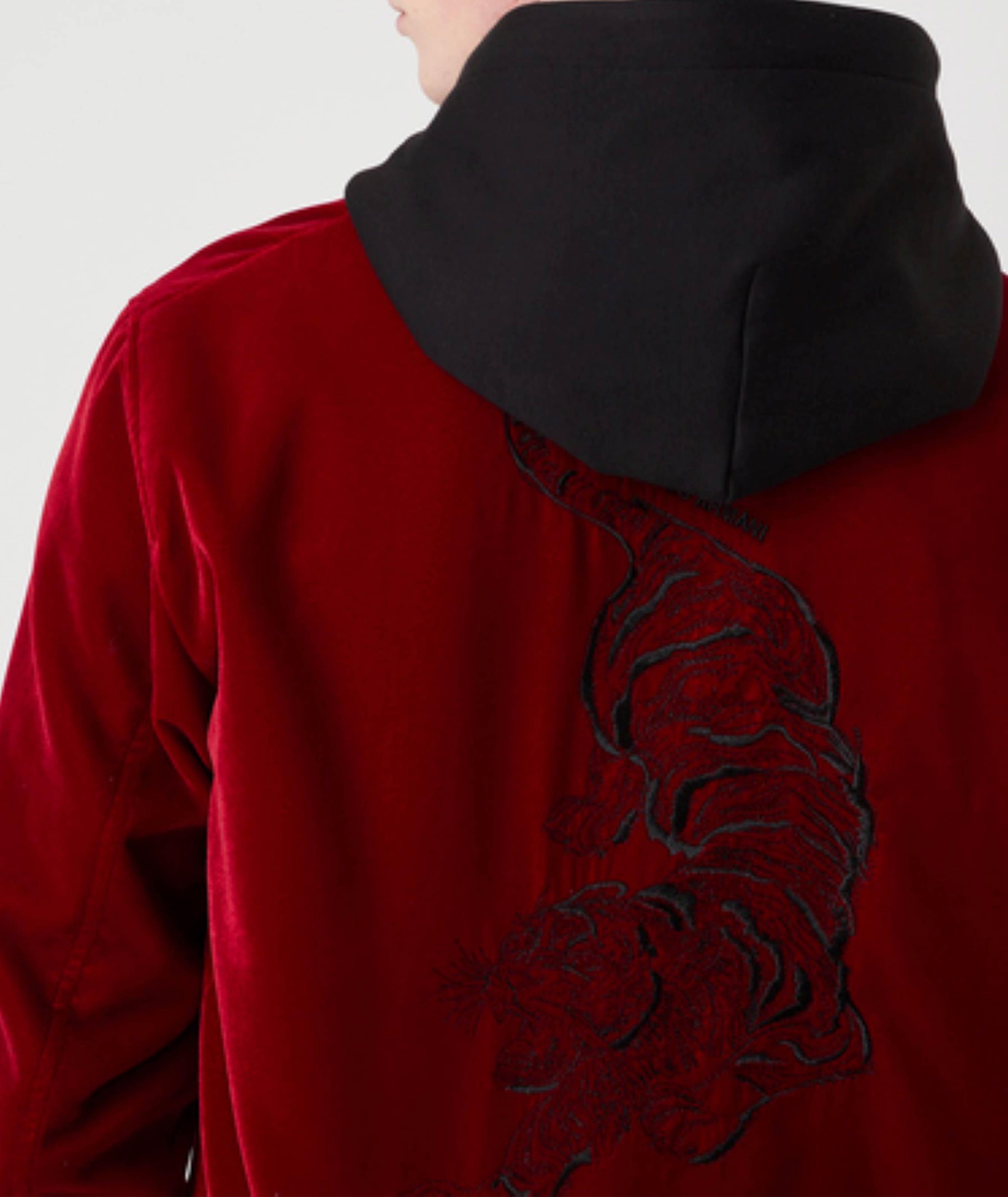Blouson court réversible en velours image 4