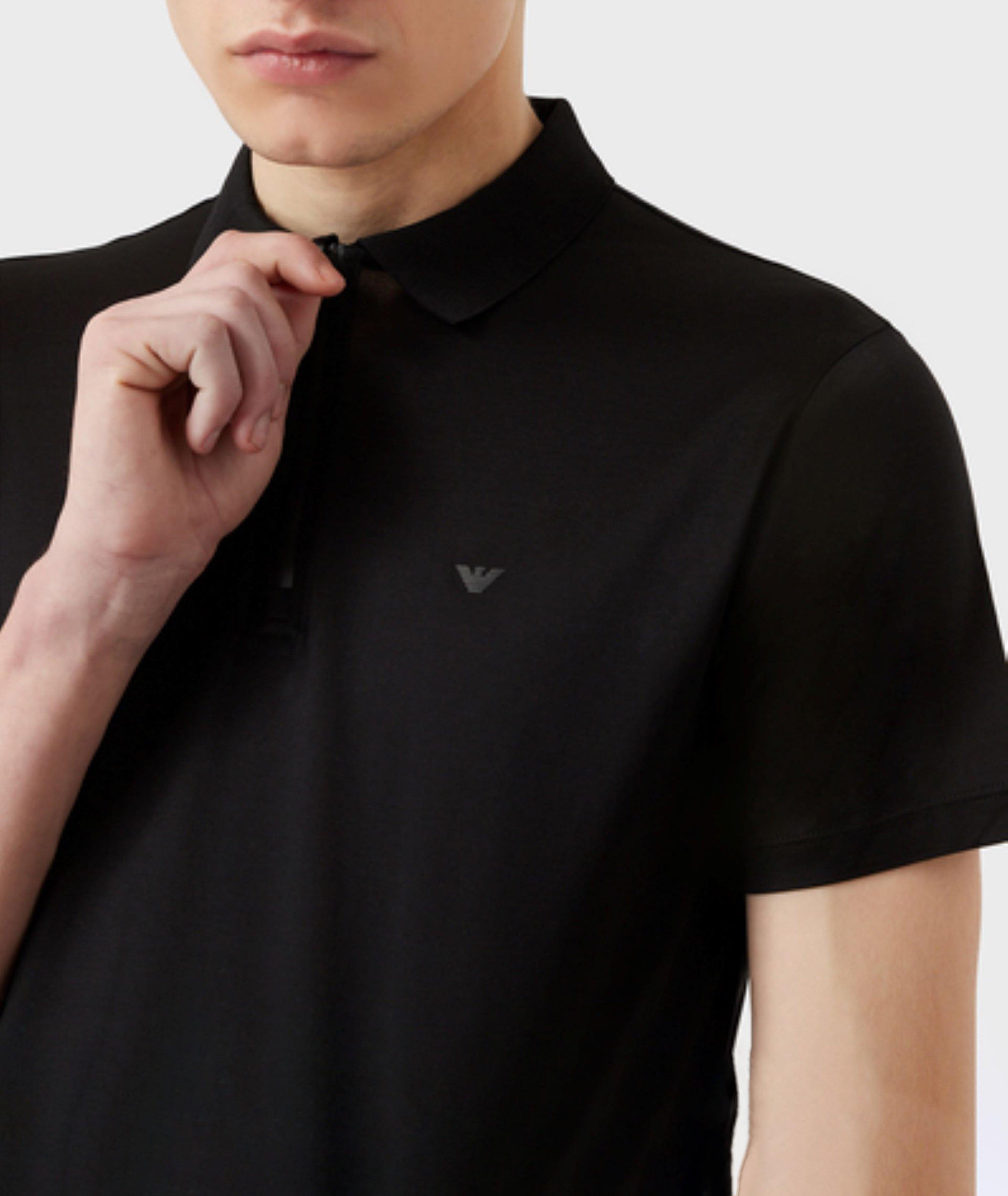 Half-Zip Lyocell-Cotton Polo image 3