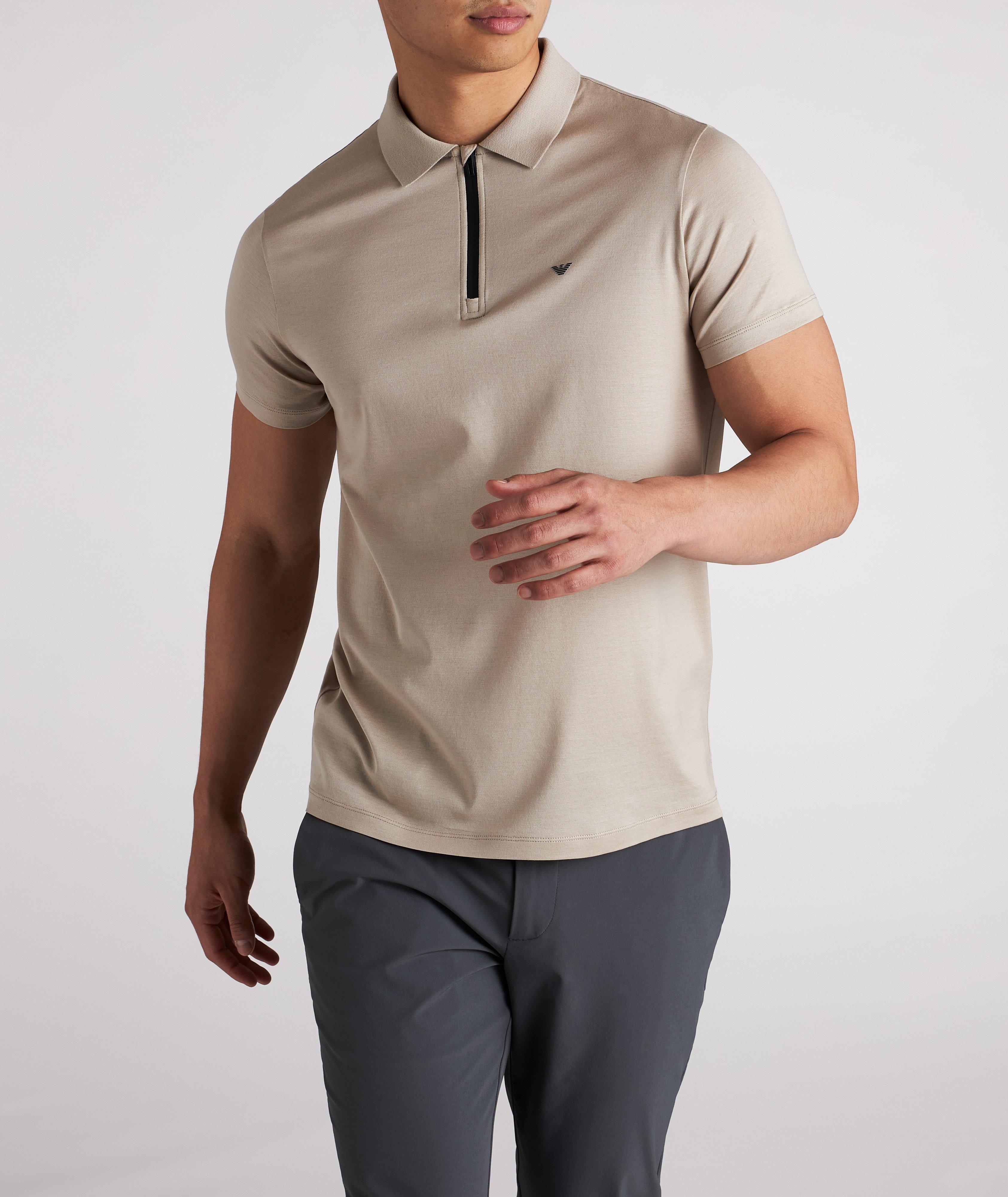 Half-Zip Lyocell-Cotton Polo image 2