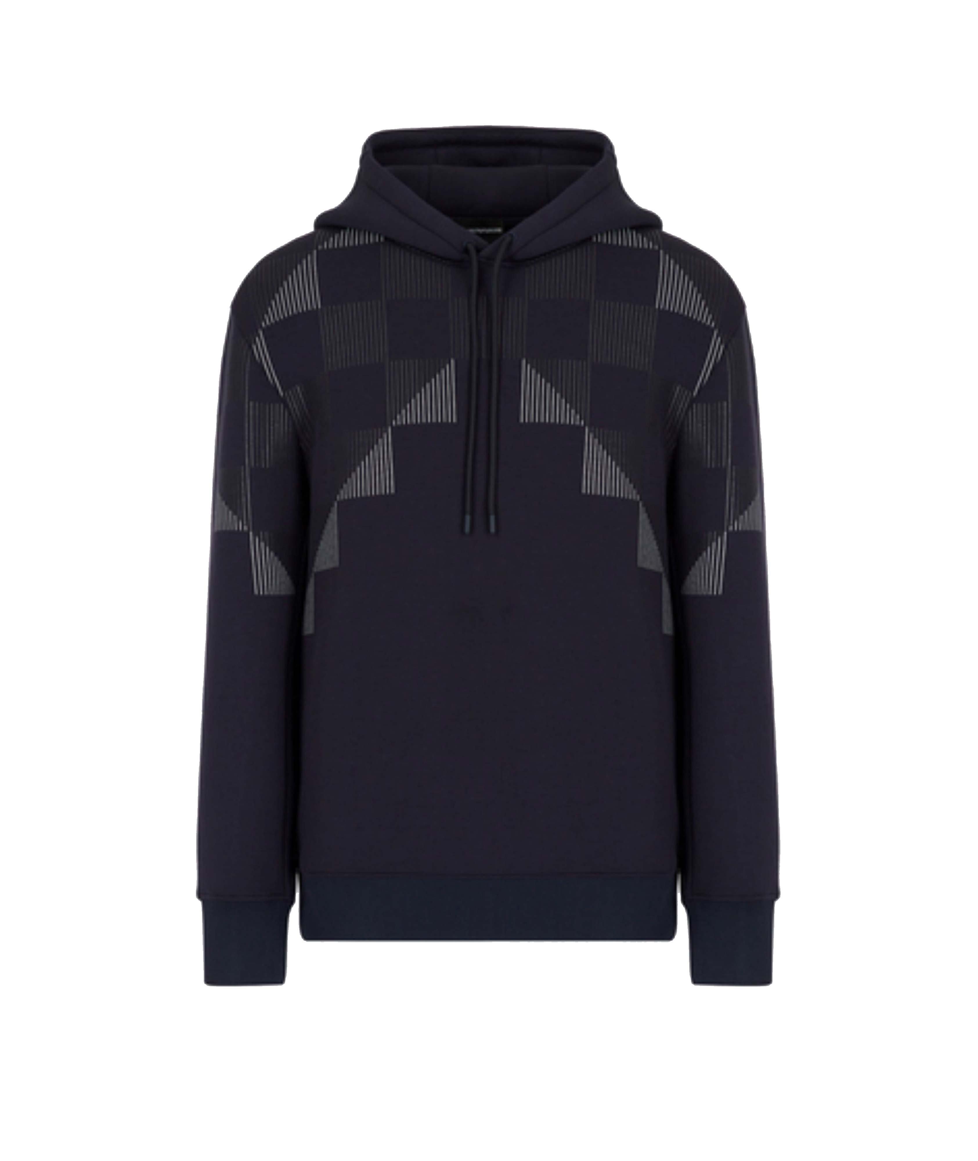 Pull à motif réfléchissant et à capuchon image 0