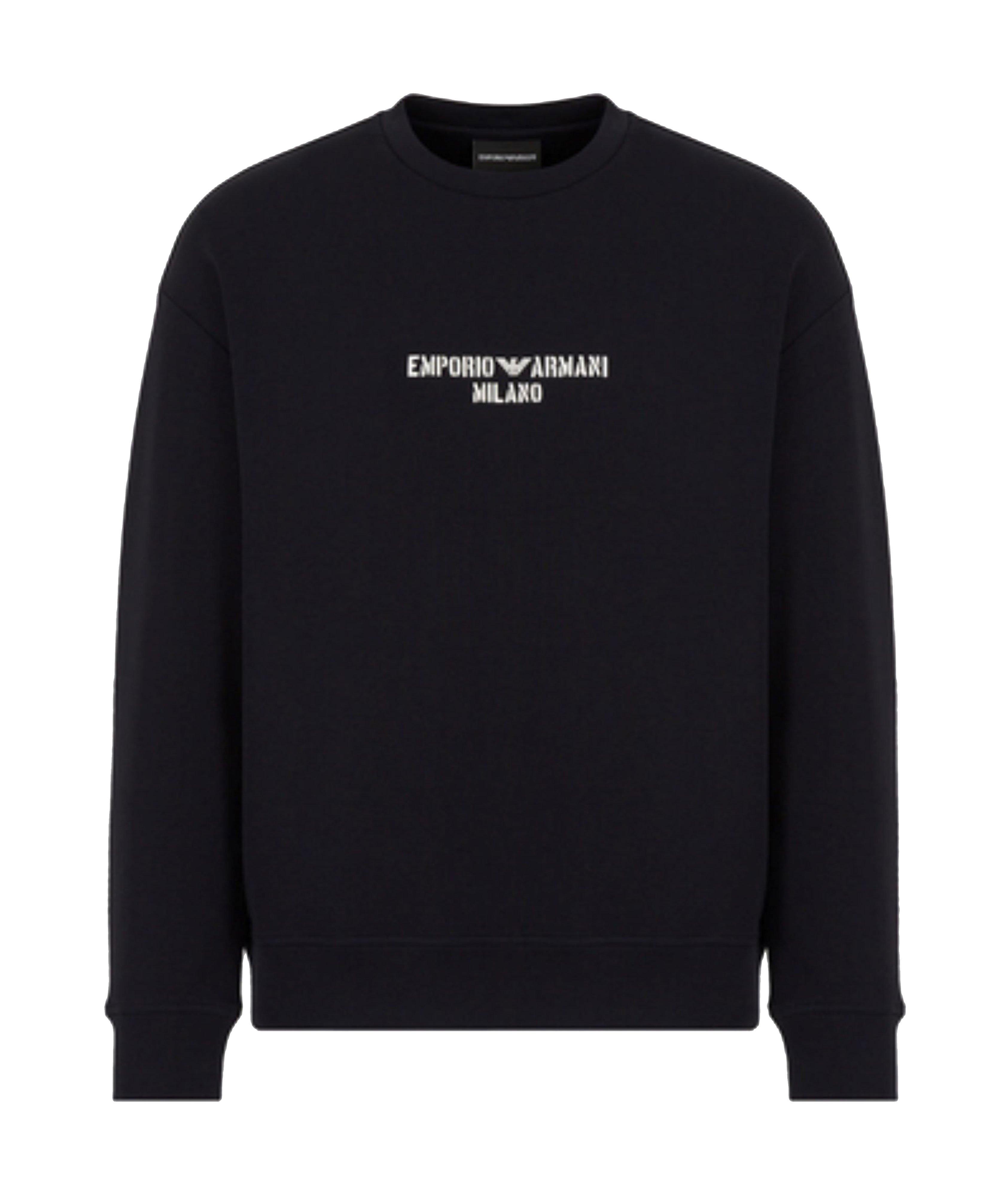 Double-Jersey Crewneck Sweatshirt with Logo image 0