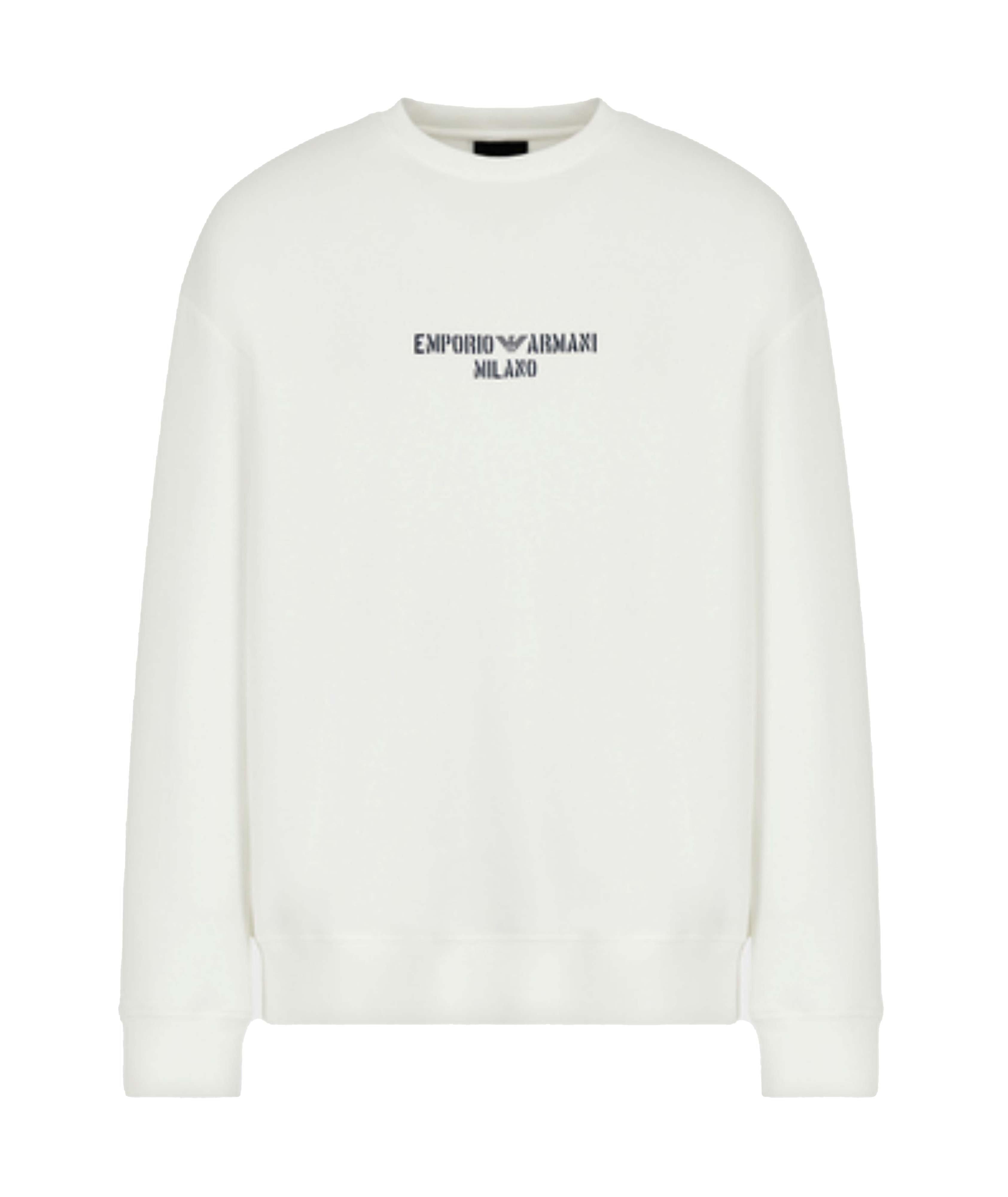 Double-Jersey Crewneck Sweatshirt with Logo image 0