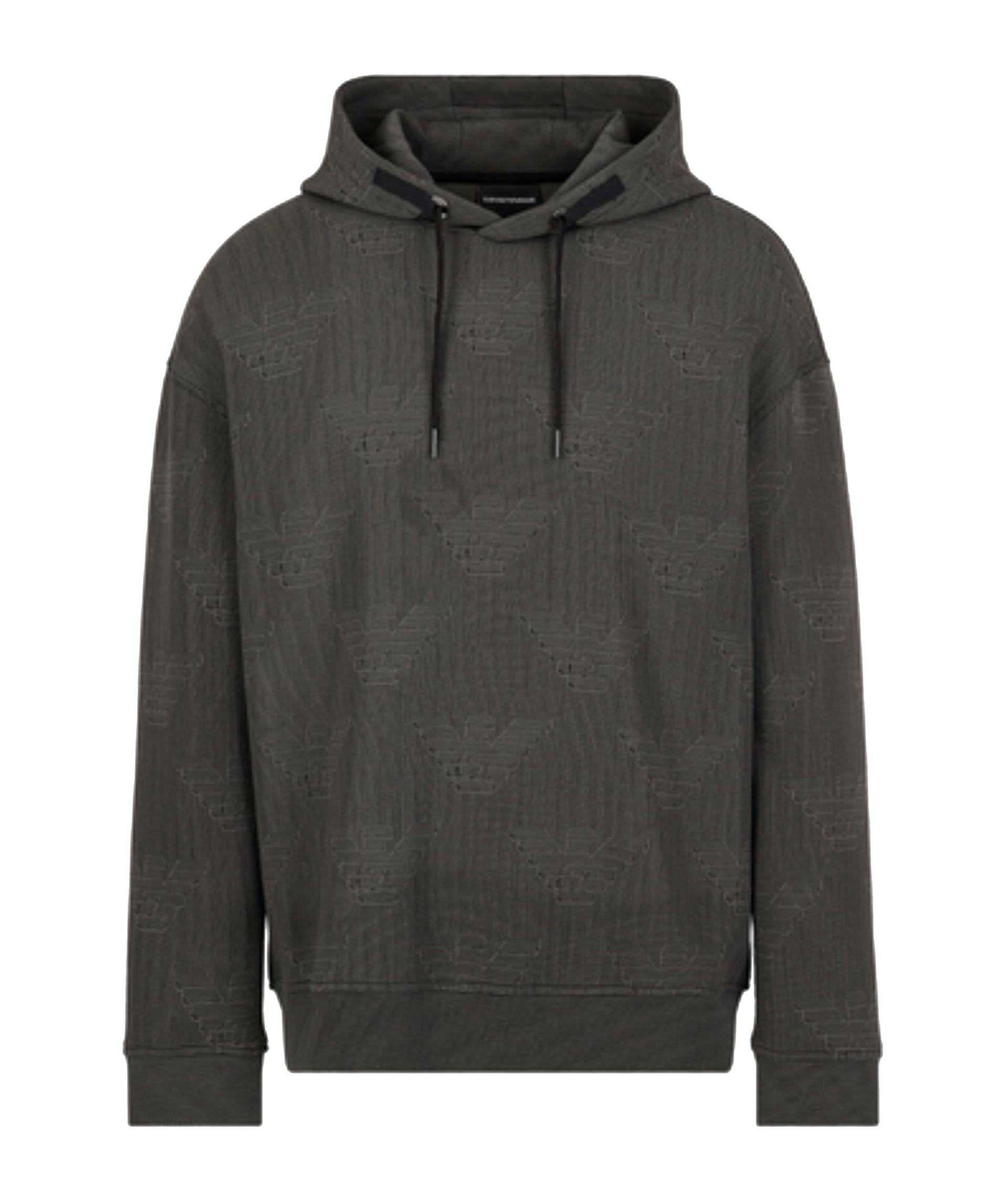 Hooded Sweatshirt With All-Over Eagle Print image 0