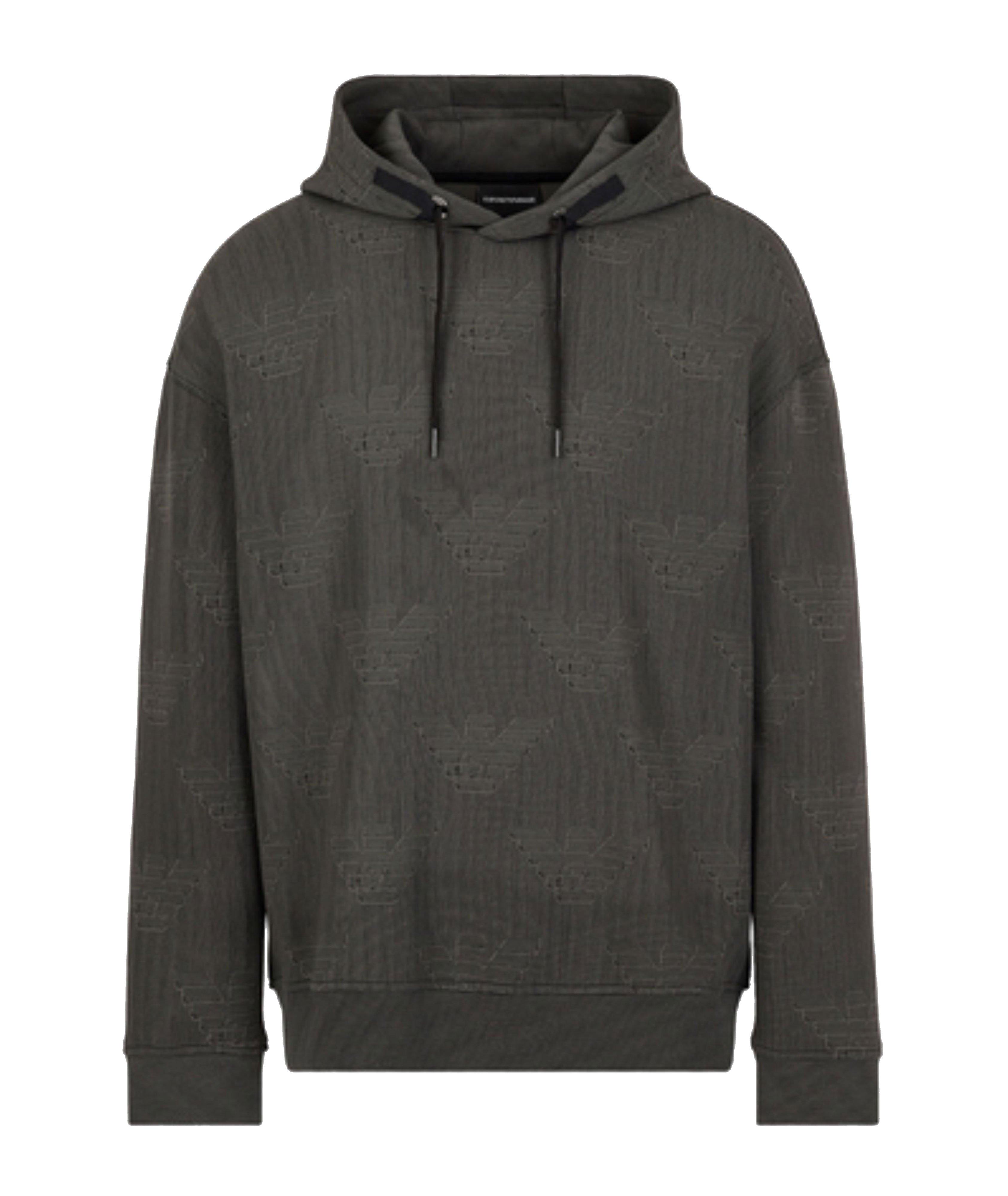 Hooded Sweatshirt With All-Over Eagle Print image 0