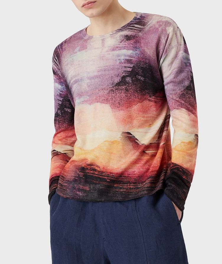 Cashmere Sweater with All-over Print image 1