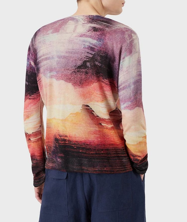 Cashmere Sweater with All-over Print image 2