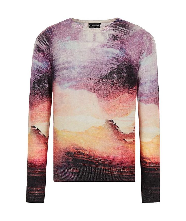 Cashmere Sweater with All-over Print image 0