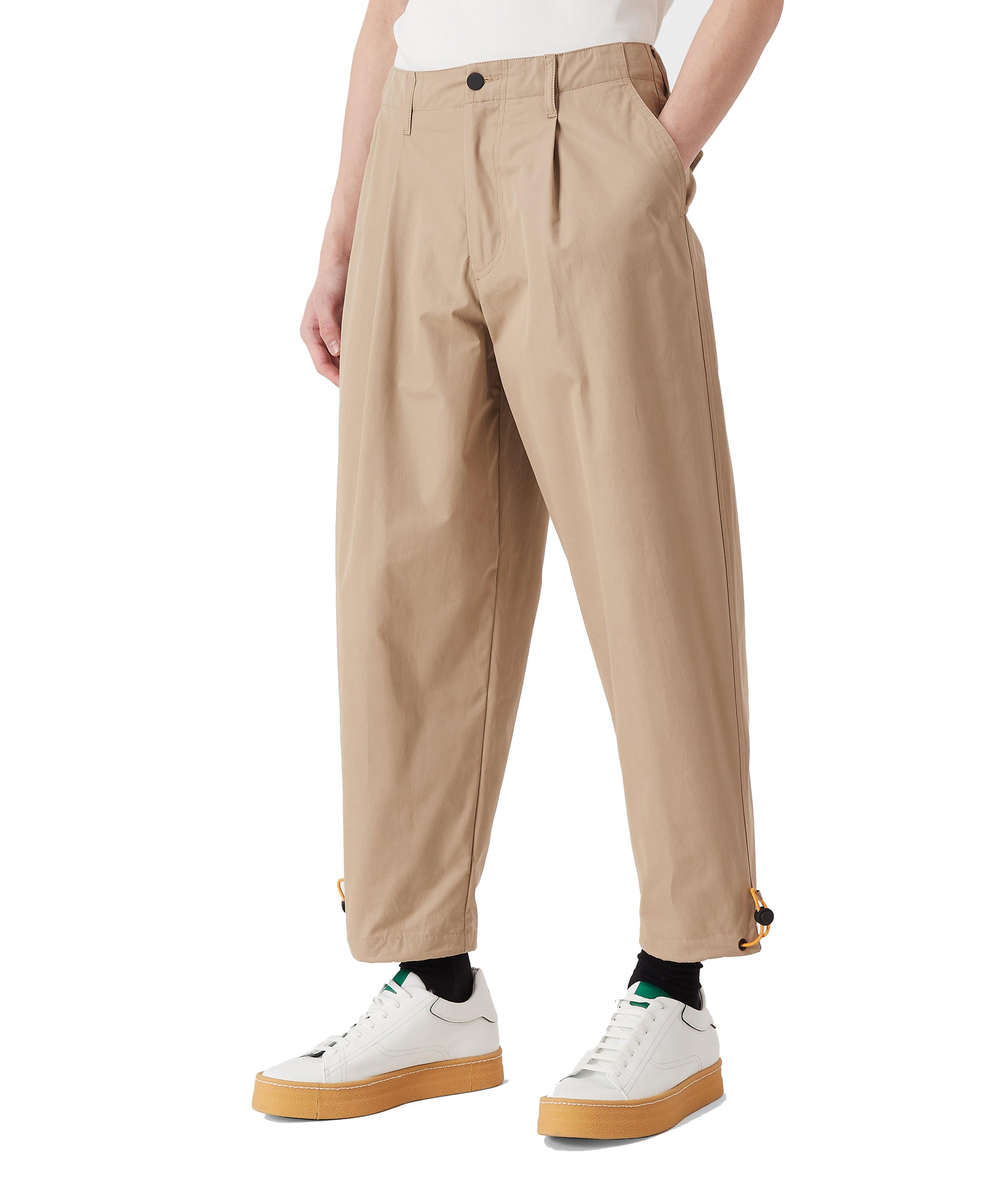 Sustainable Pleated Denim Trousers image 1