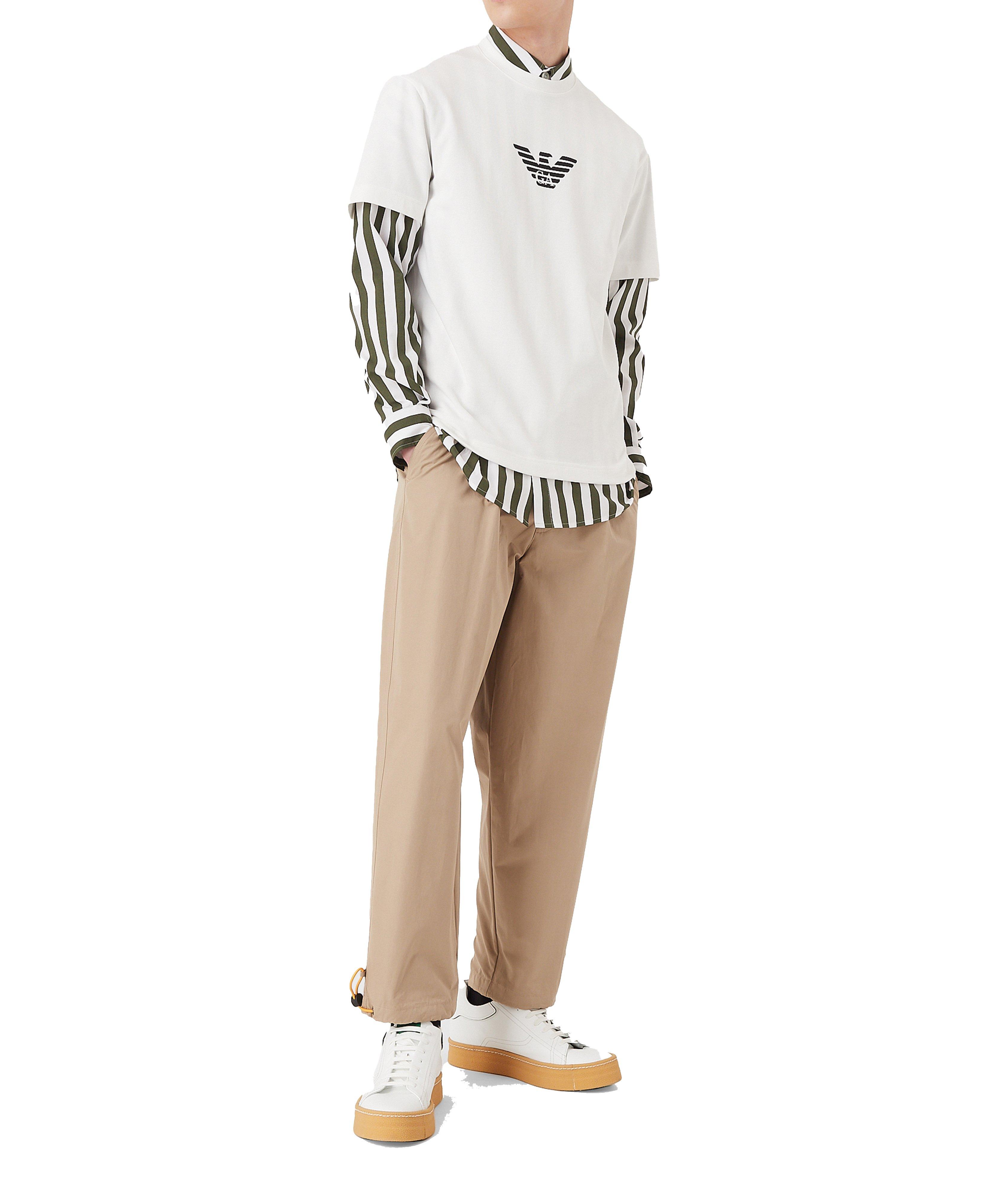 Sustainable Pleated Denim Trousers image 5