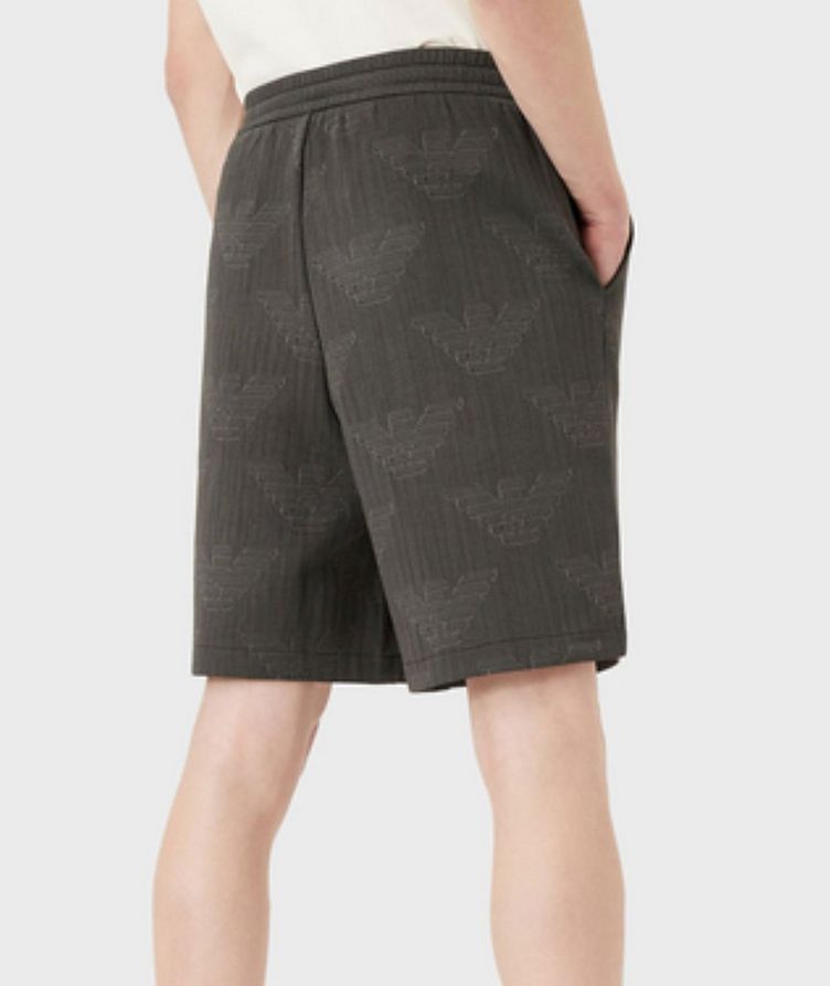 Cotton-Blend Shorts with All-over Logo image 2