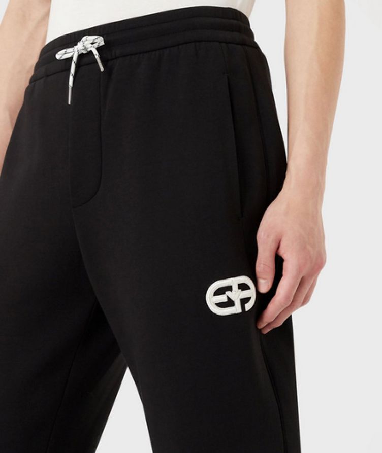 Double-jersey Joggers with Embroidered Logo image 3