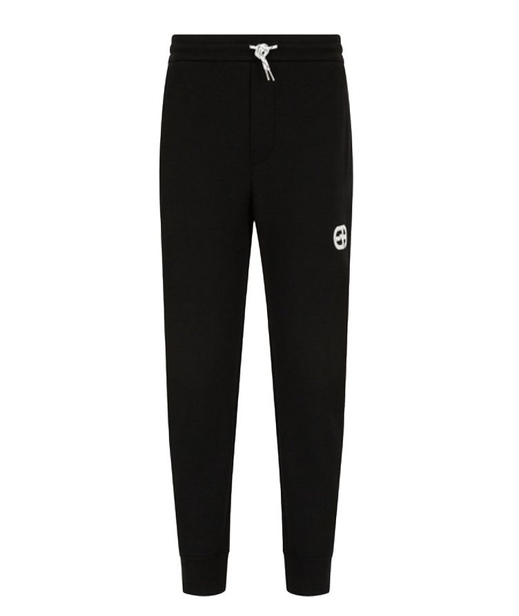 Double-jersey Joggers with Embroidered Logo image 0