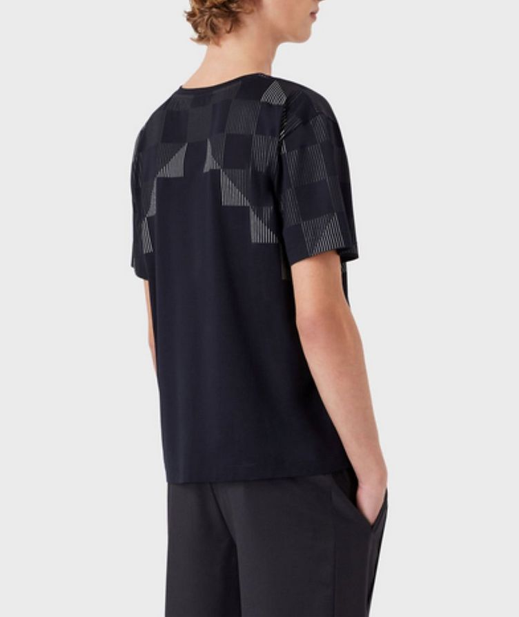 Cotton-jersey T-shirt with Geometric Pattern image 2