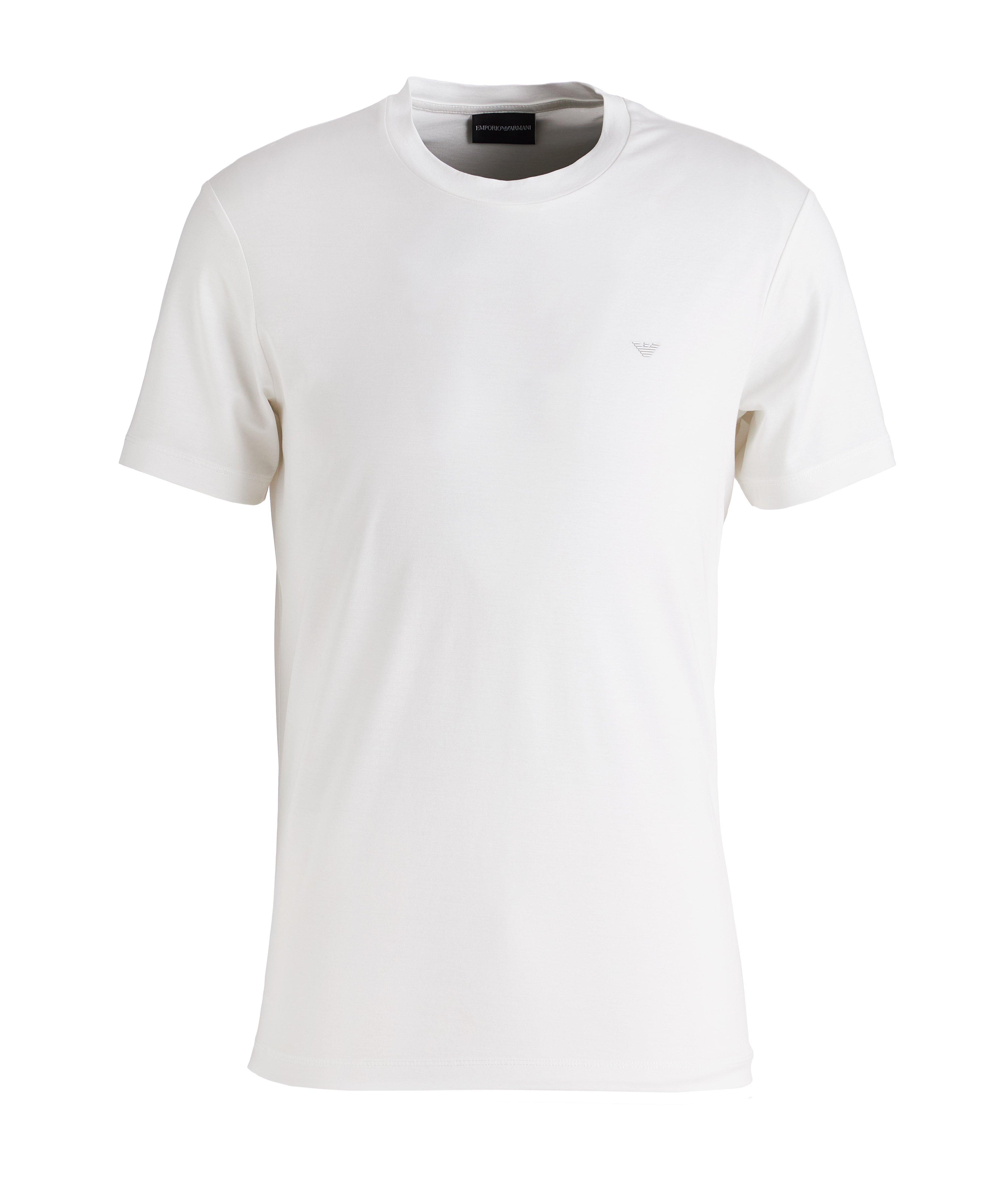 T-shirt en Tencel et coton à encolure ronde image 0