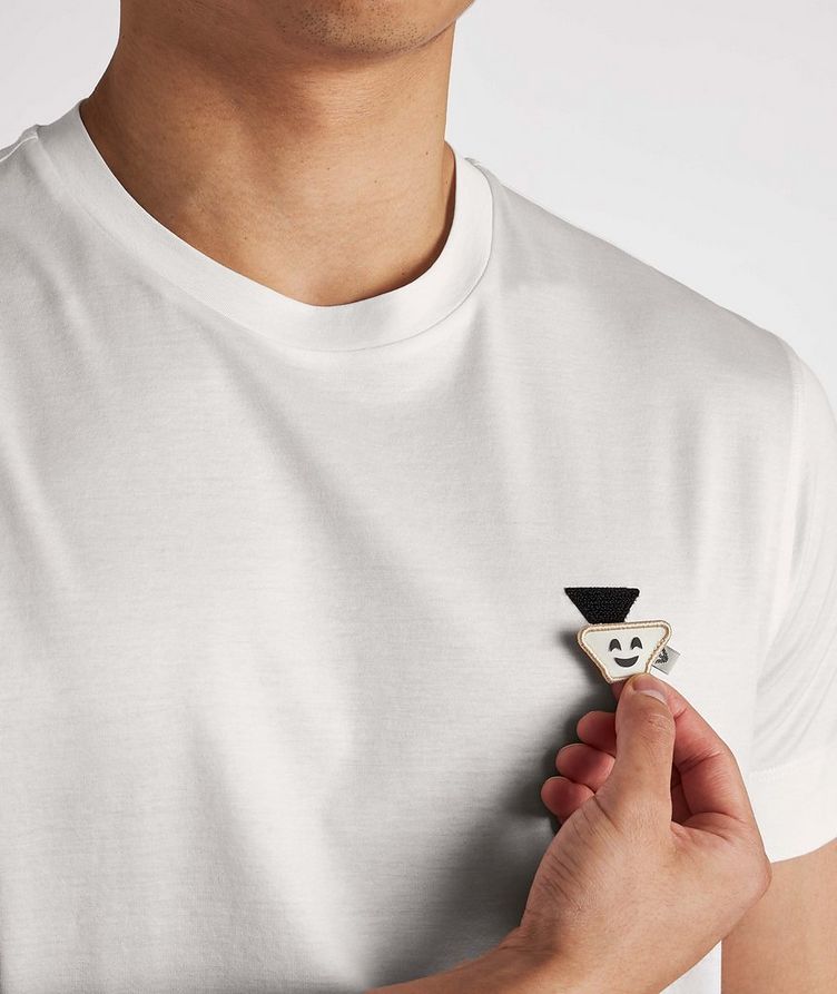 Tencel-Cotton Blend Emoji Jersey T-Shirt image 4