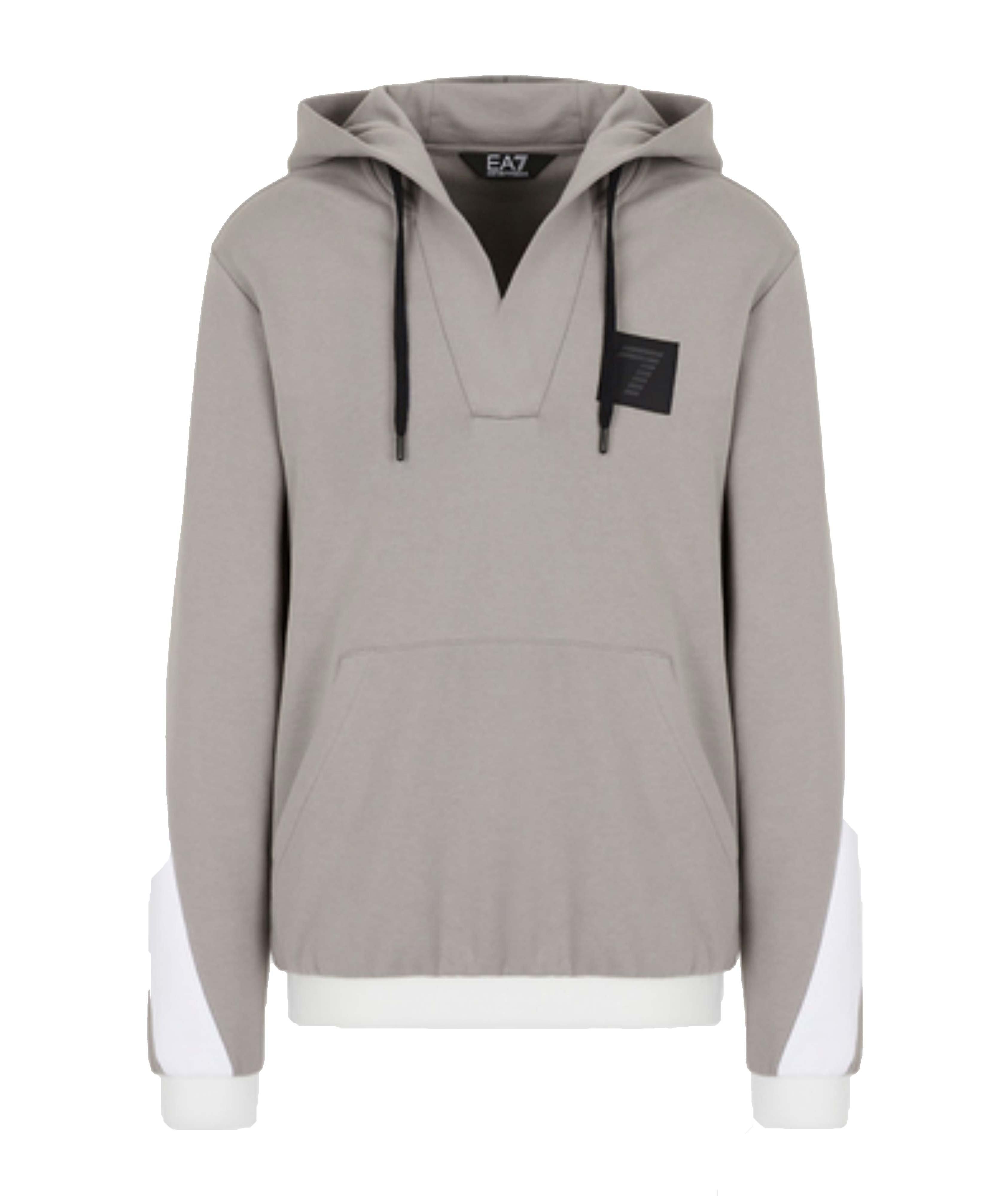 EA7 V-Neck Logo Hoodie image 0