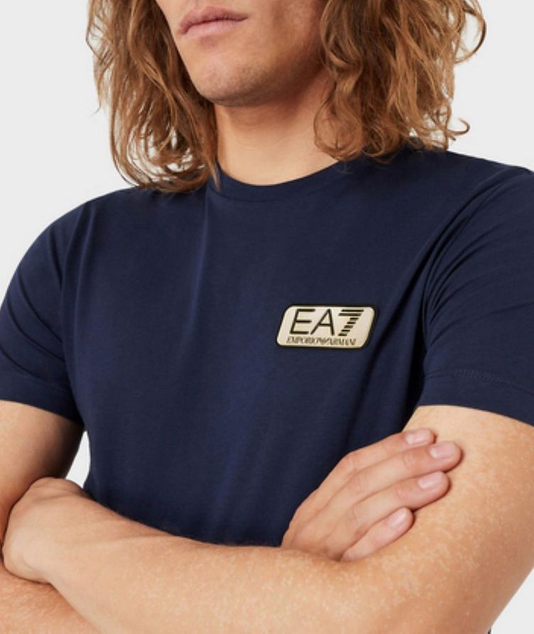 EA7 Logo Cotton T-Shirt image 3
