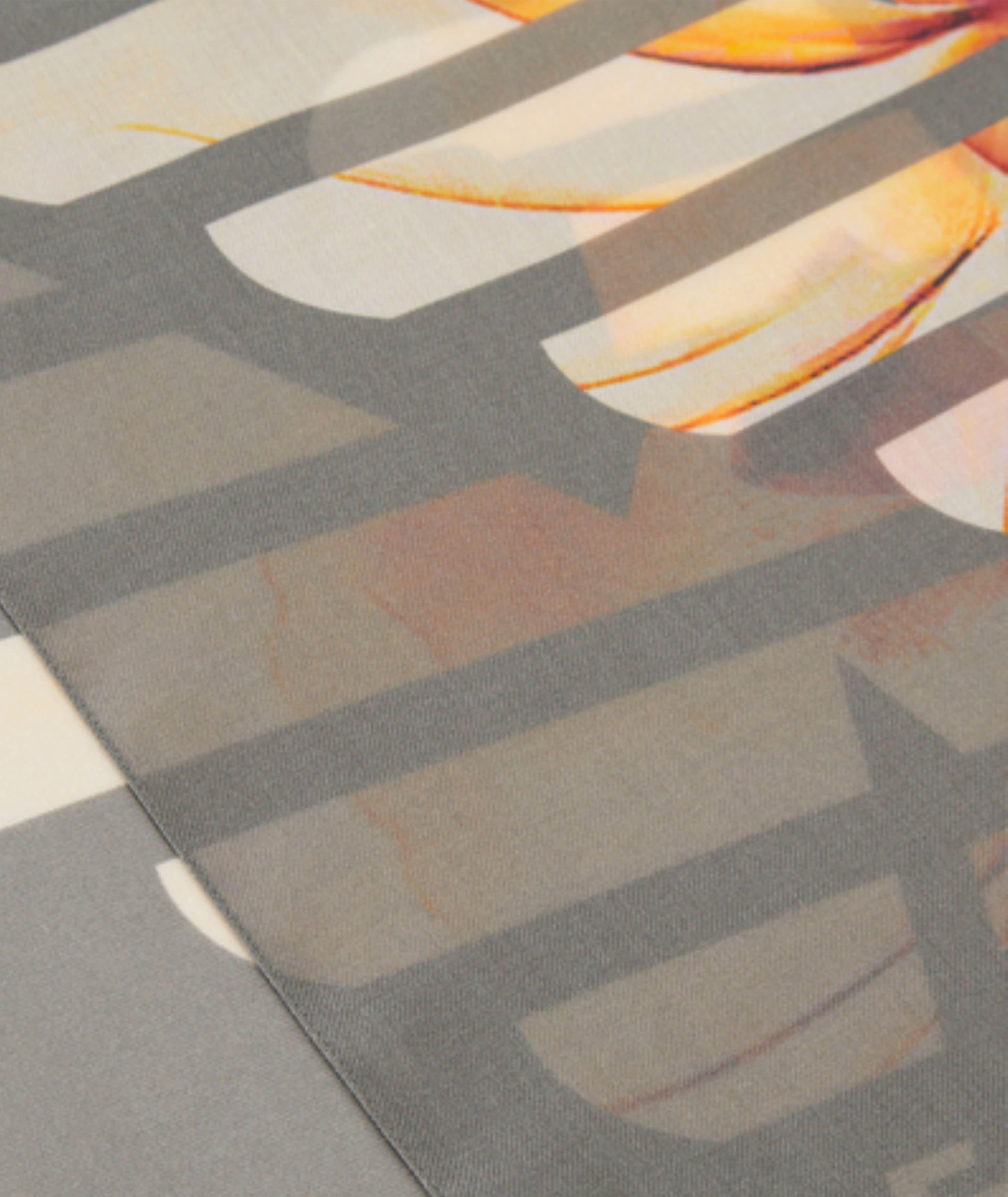 Modal Scarf with Oversized Logo image 2