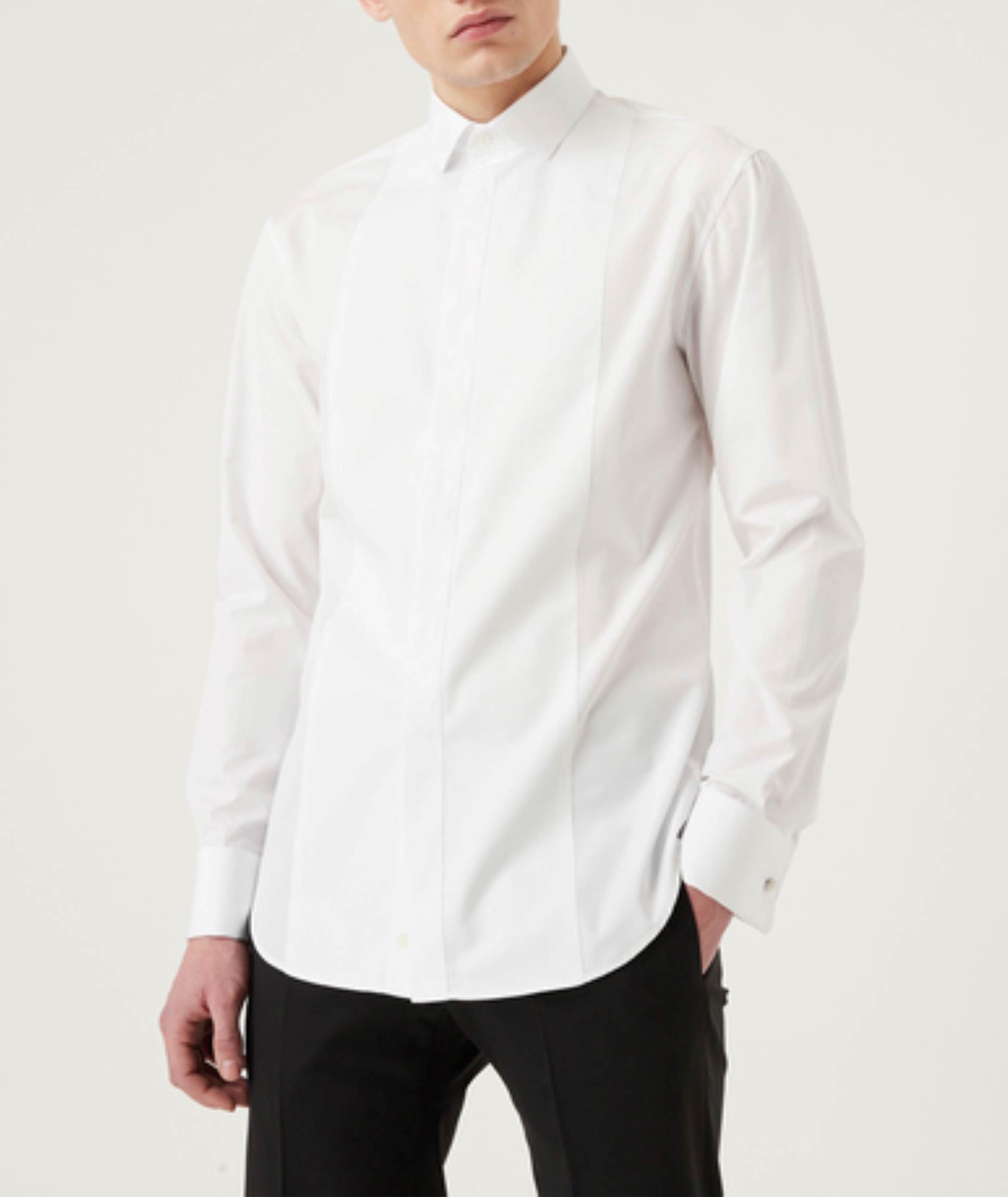 Slim-Fit Cotton Tuxedo Shirt image 1